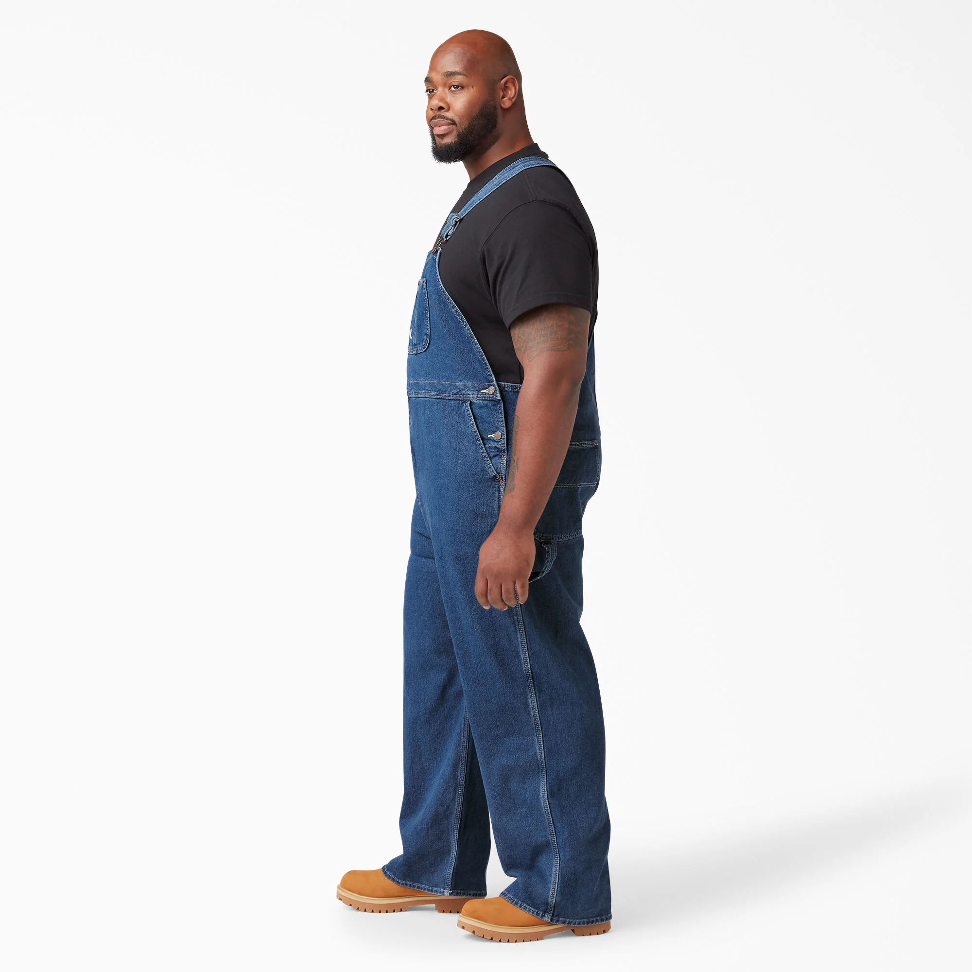 Dickies Stonewashed Indigo Bib Overalls - 8396SNB - Image 6