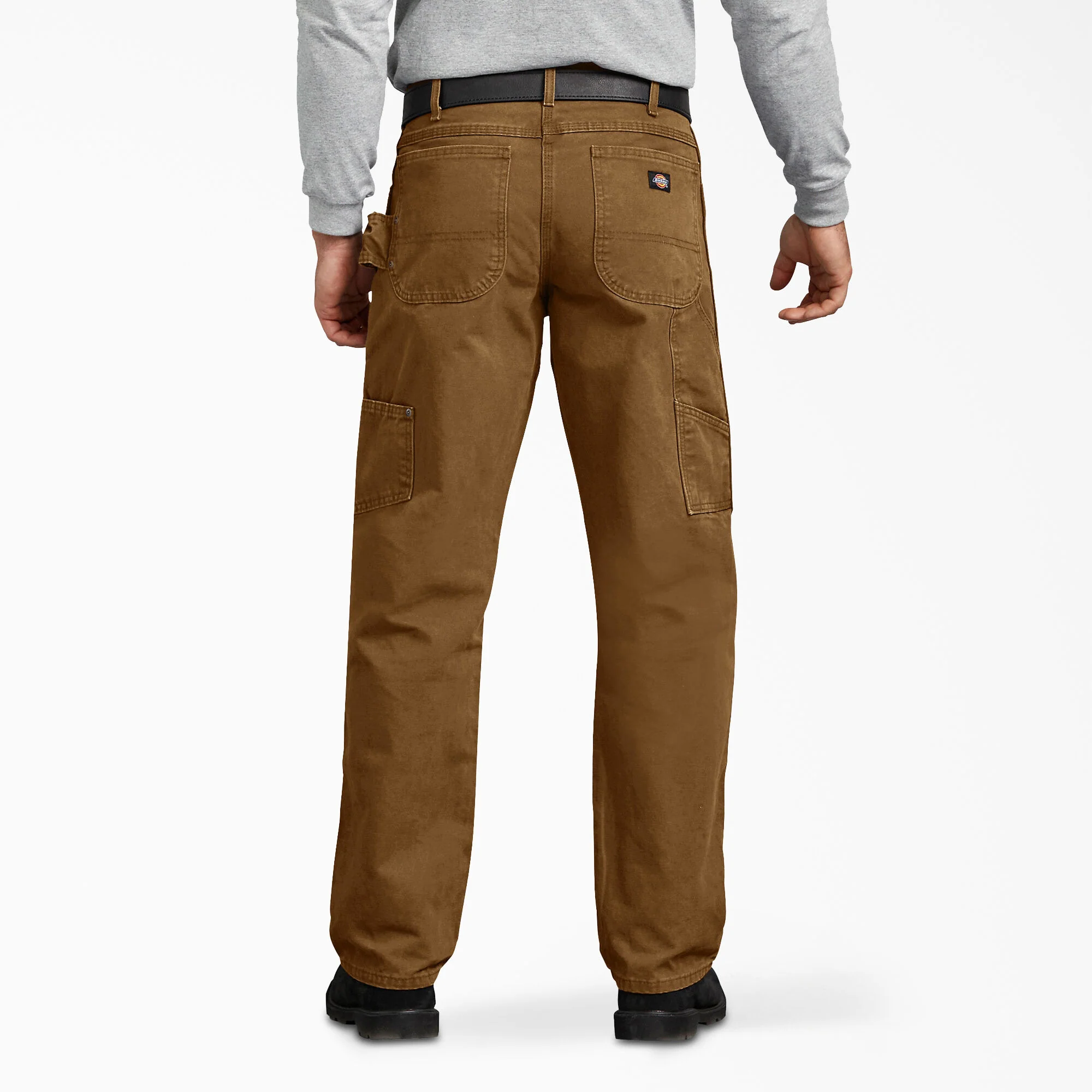Dickies Men's Sanded Duck Carpenter Pants - Rinsed Brown Duck-DU336RBD - Image 2