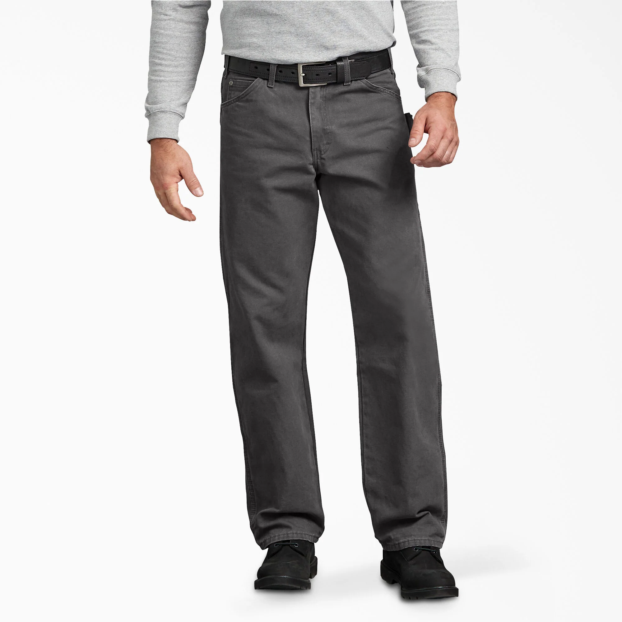 Dickies Men's Sanded Duck Carpenter Pants - Rinsed Slate (DU336RSL)