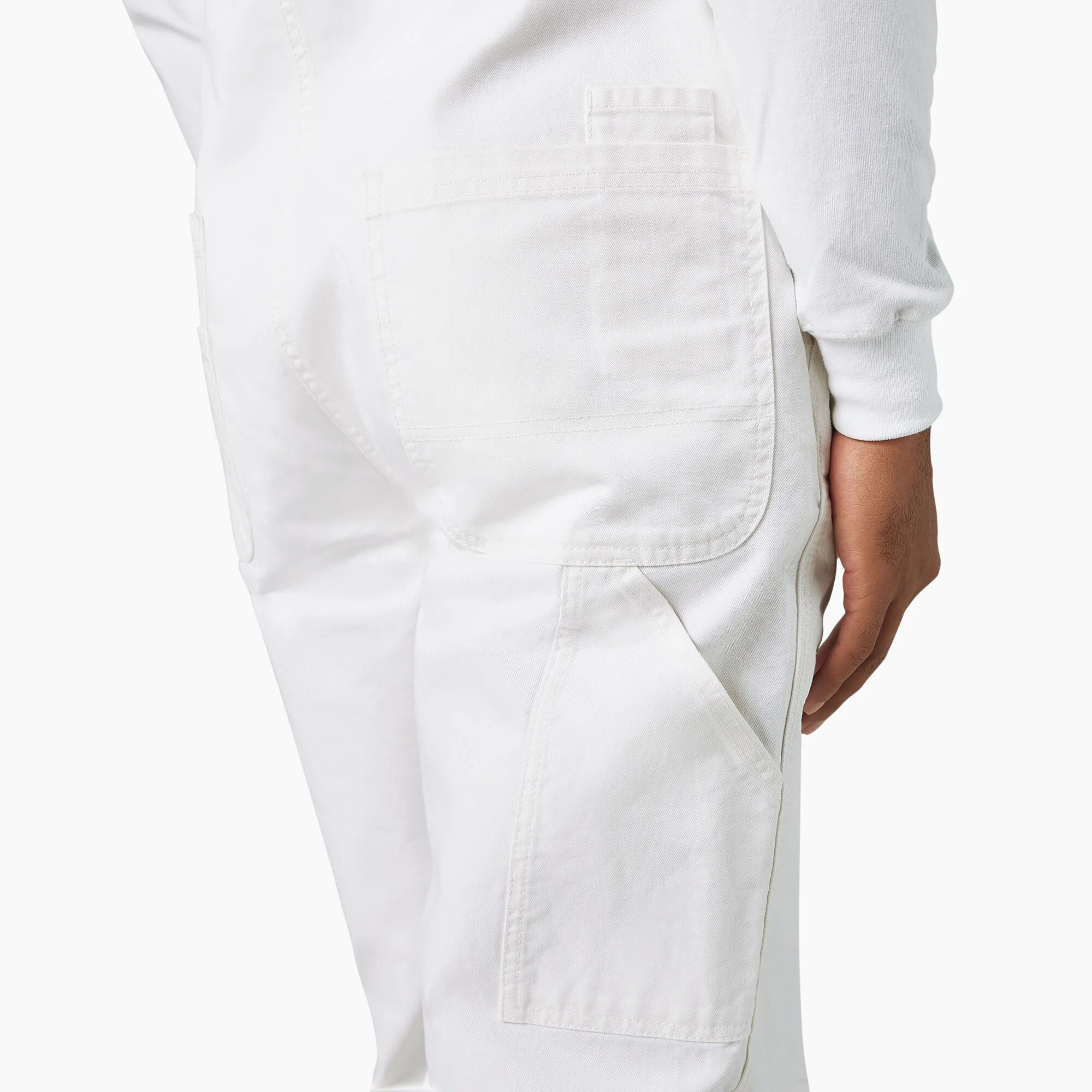 Dickies Painter's Bib Overalls - White 8953 - Image 6