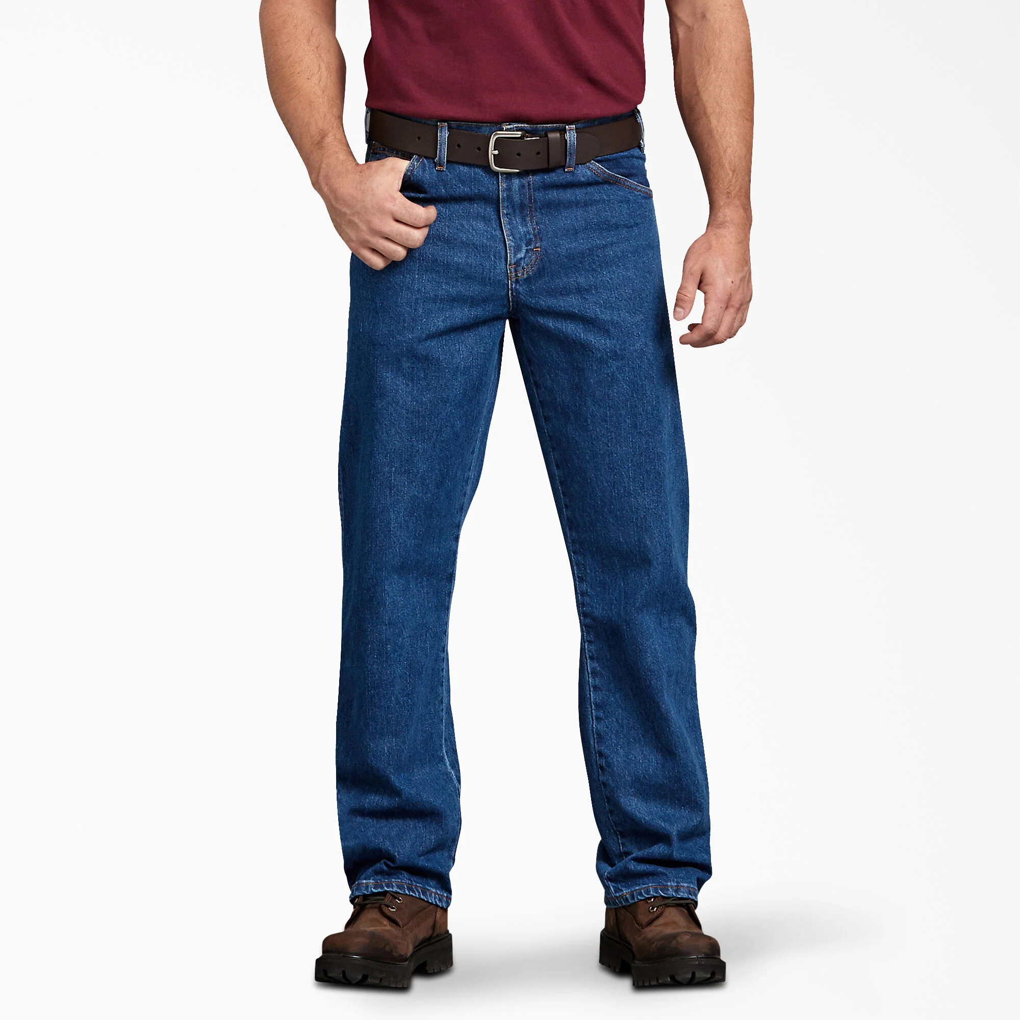 Dickies Regular Fit Jeans - Stonewashed Indigo Blue (9393SNB) - Image 7