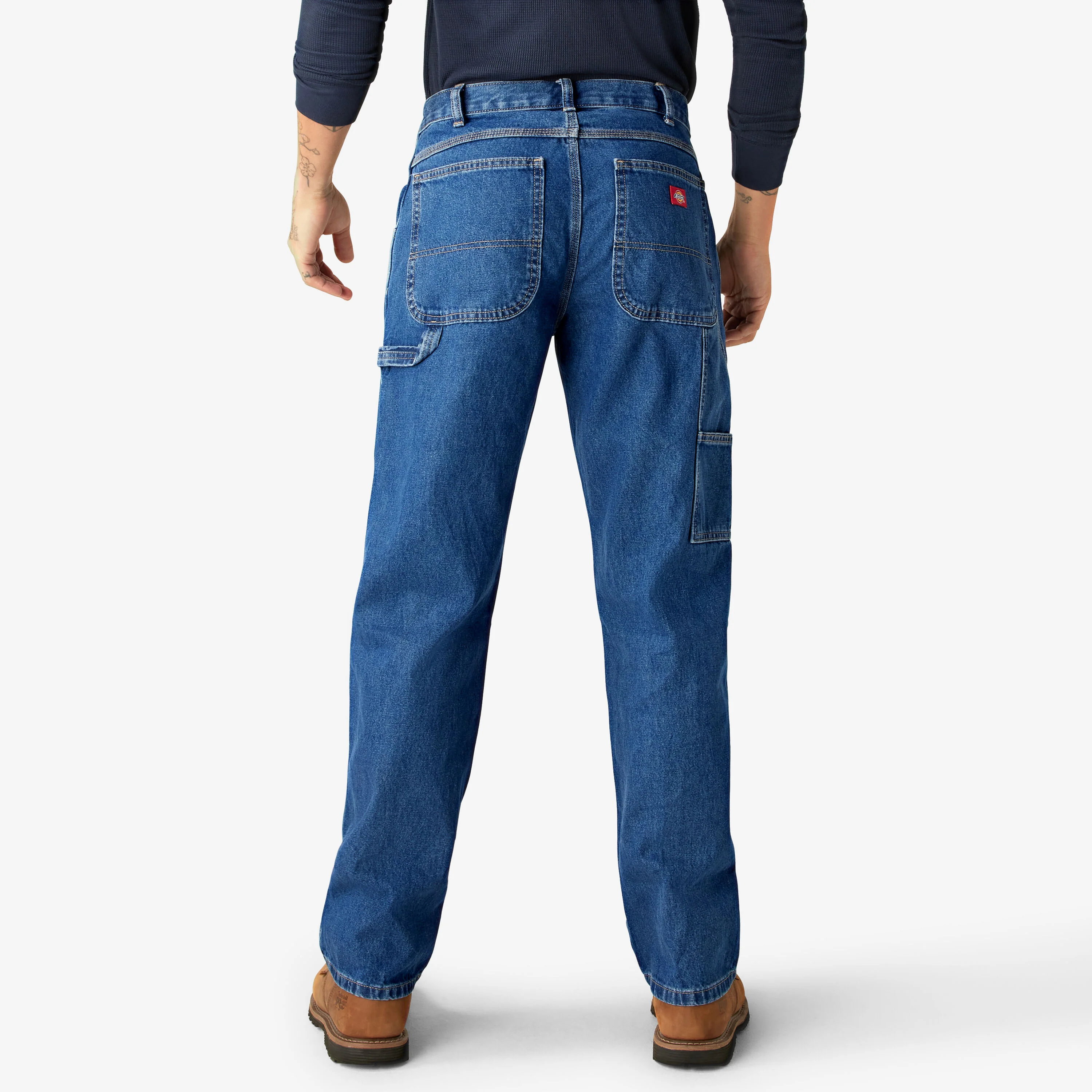 Dickies Relaxed Fit Carpenter Pants, Stonewashed Indigo Blue, 50 x 32, Clearance - Image 2