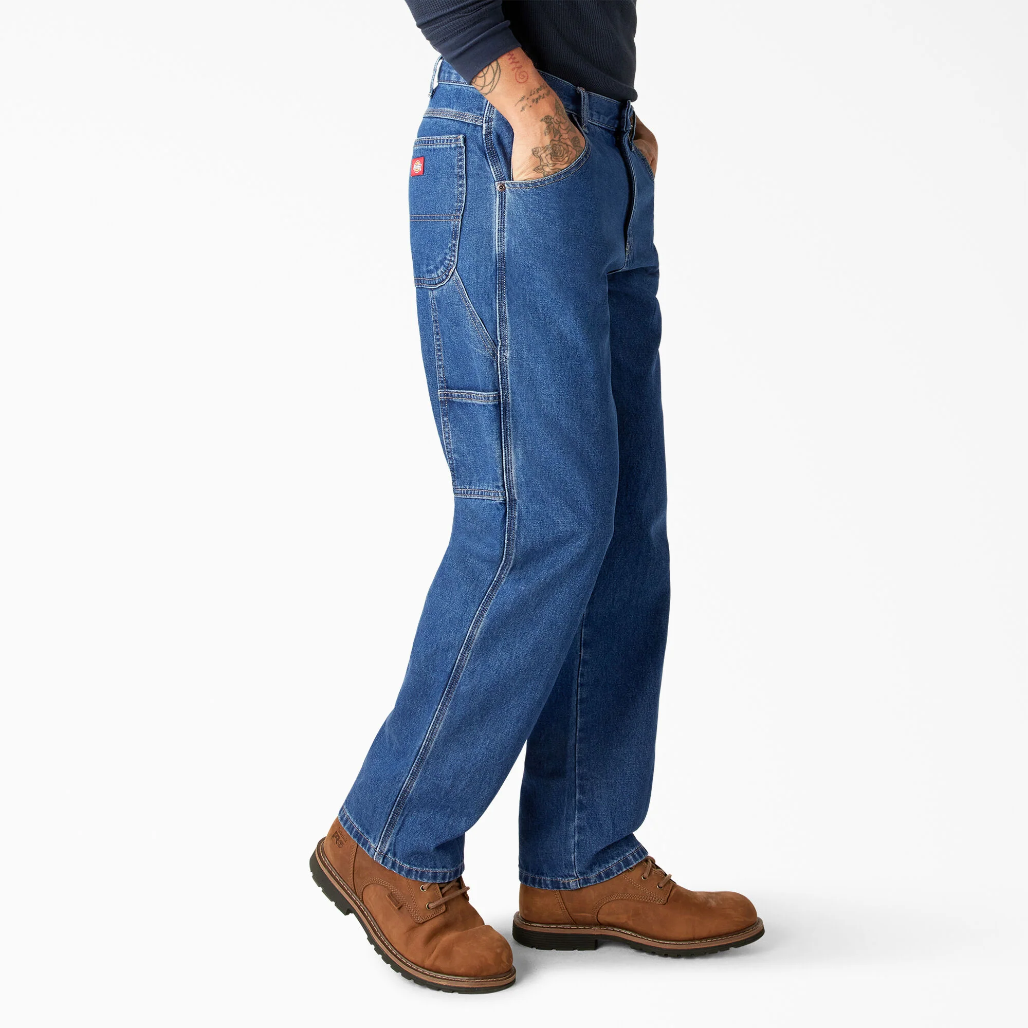 Dickies Relaxed Fit Carpenter Pants, Stonewashed Indigo Blue, 50 x 32, Clearance - Image 3