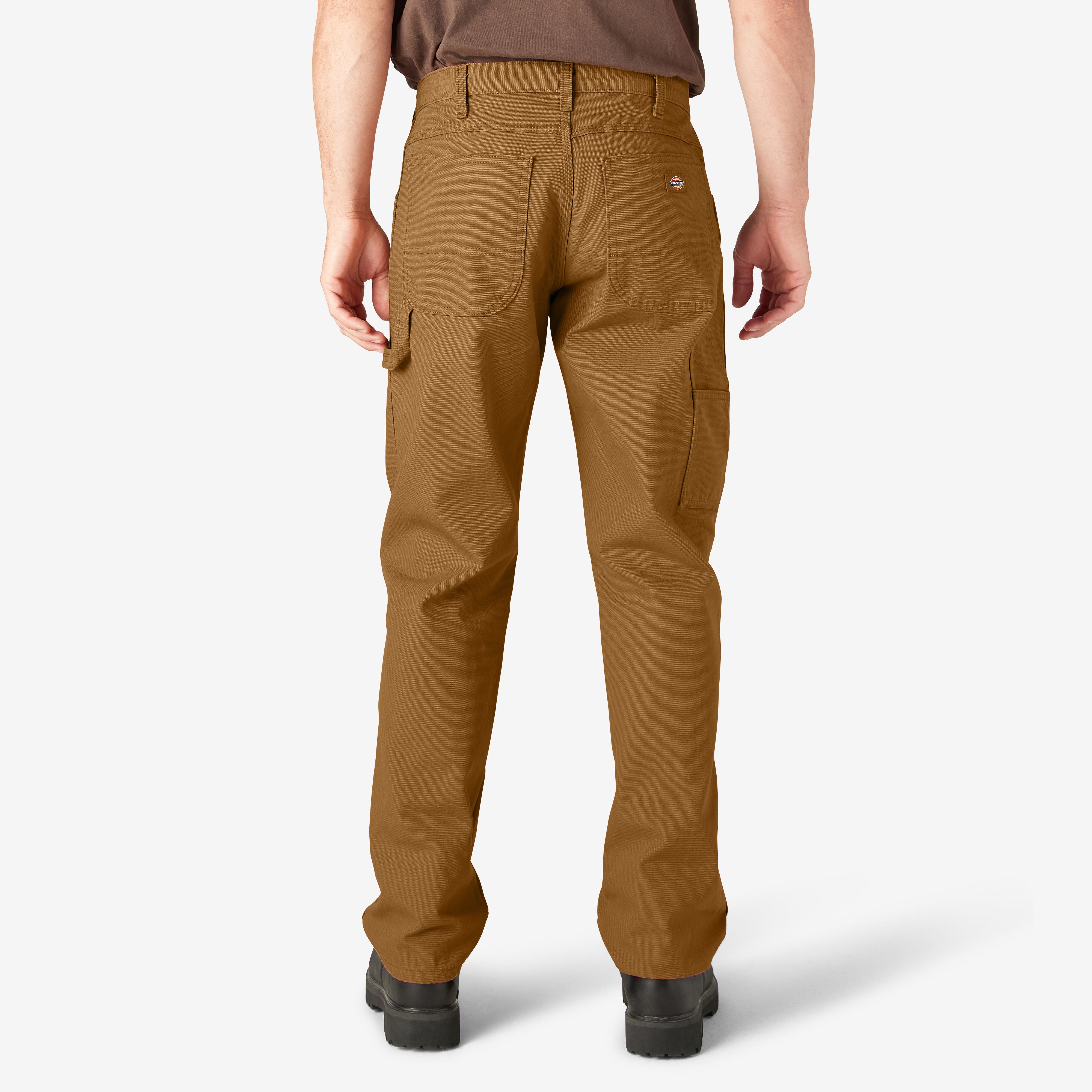 Dickies Relaxed Fit Heavyweight Duck Carpenter Pants - Rinsed Brown Duck (1939) - Image 4