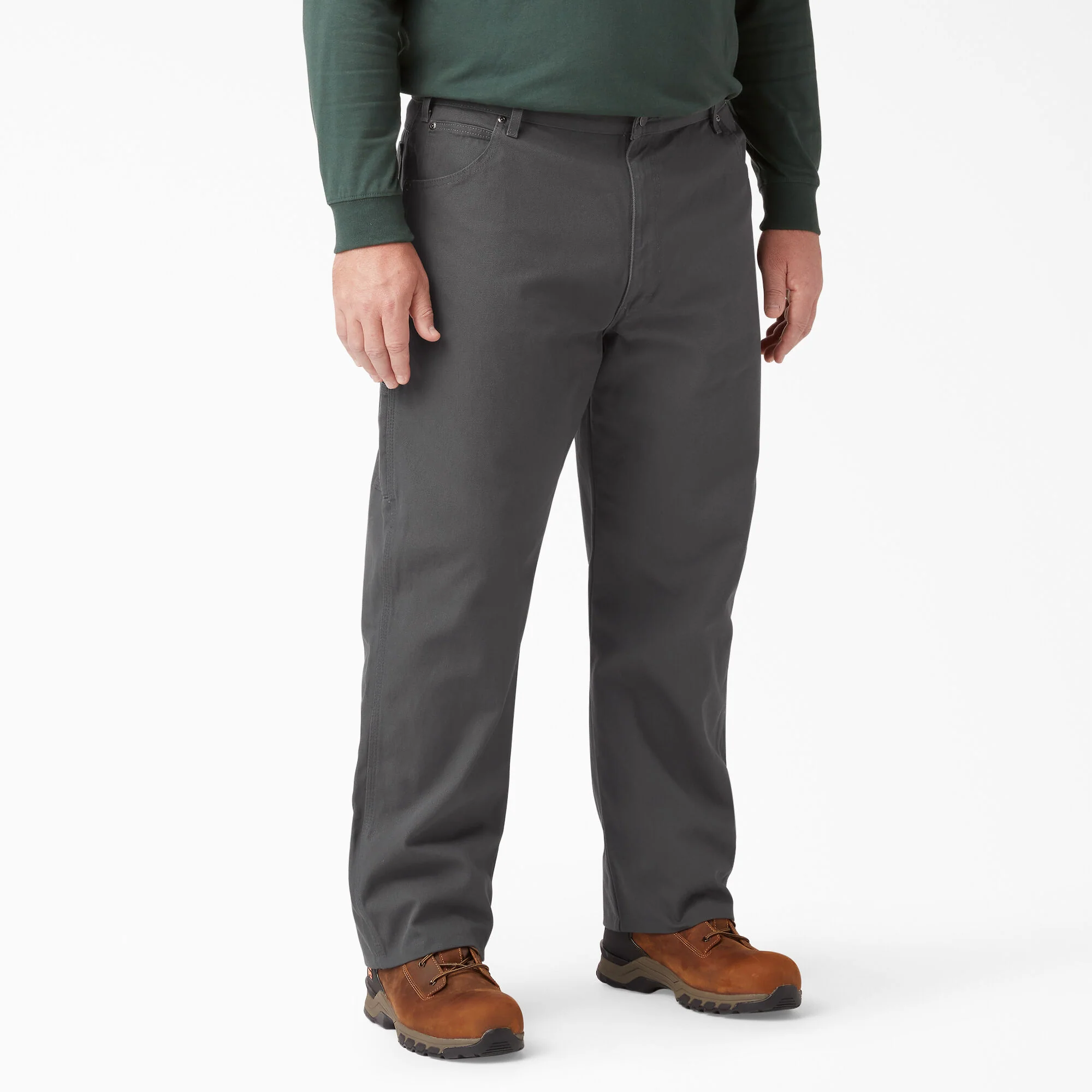 Dickies Relaxed Fit Heavyweight Duck Carpenter Pants - Rinsed Slate (1939RSL) - Image 5