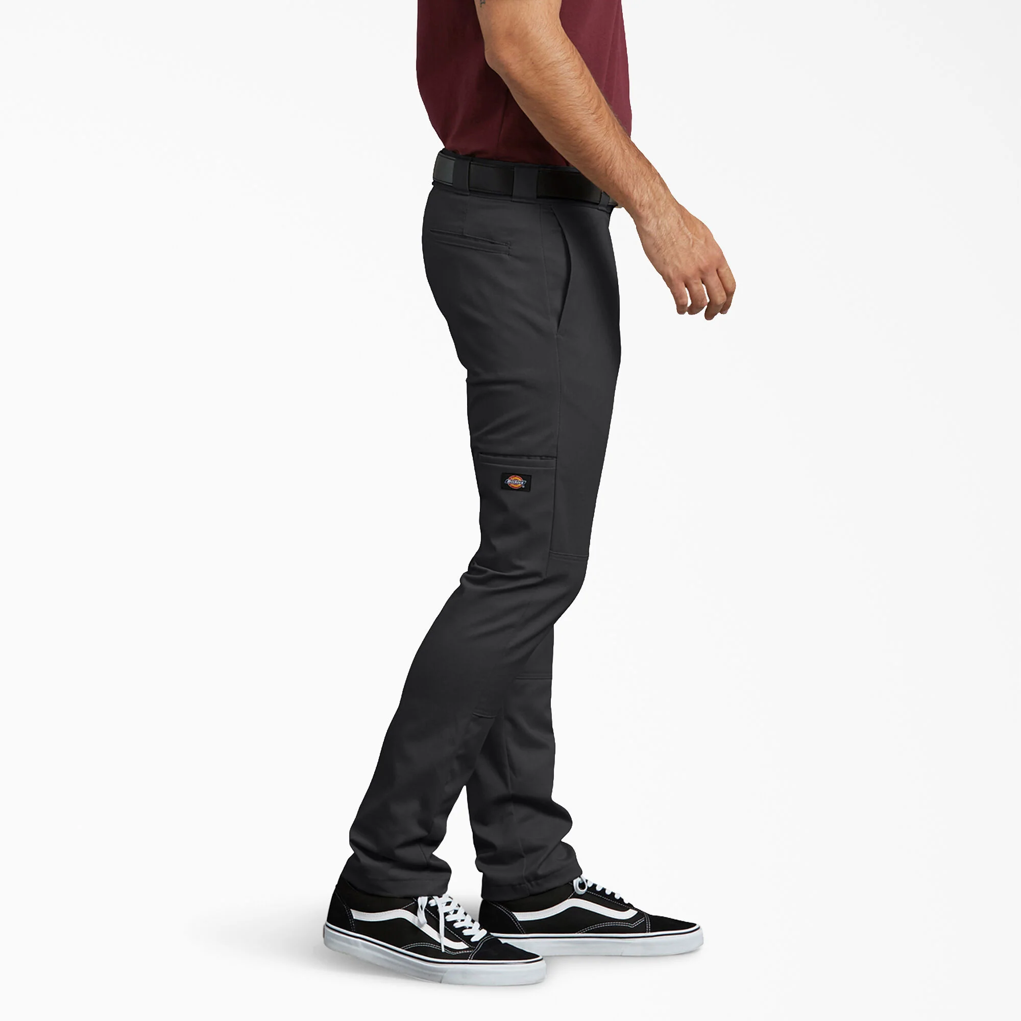 Dickies Skinny Fit Double Knee Work Pants - Black DWP811 - Image 2