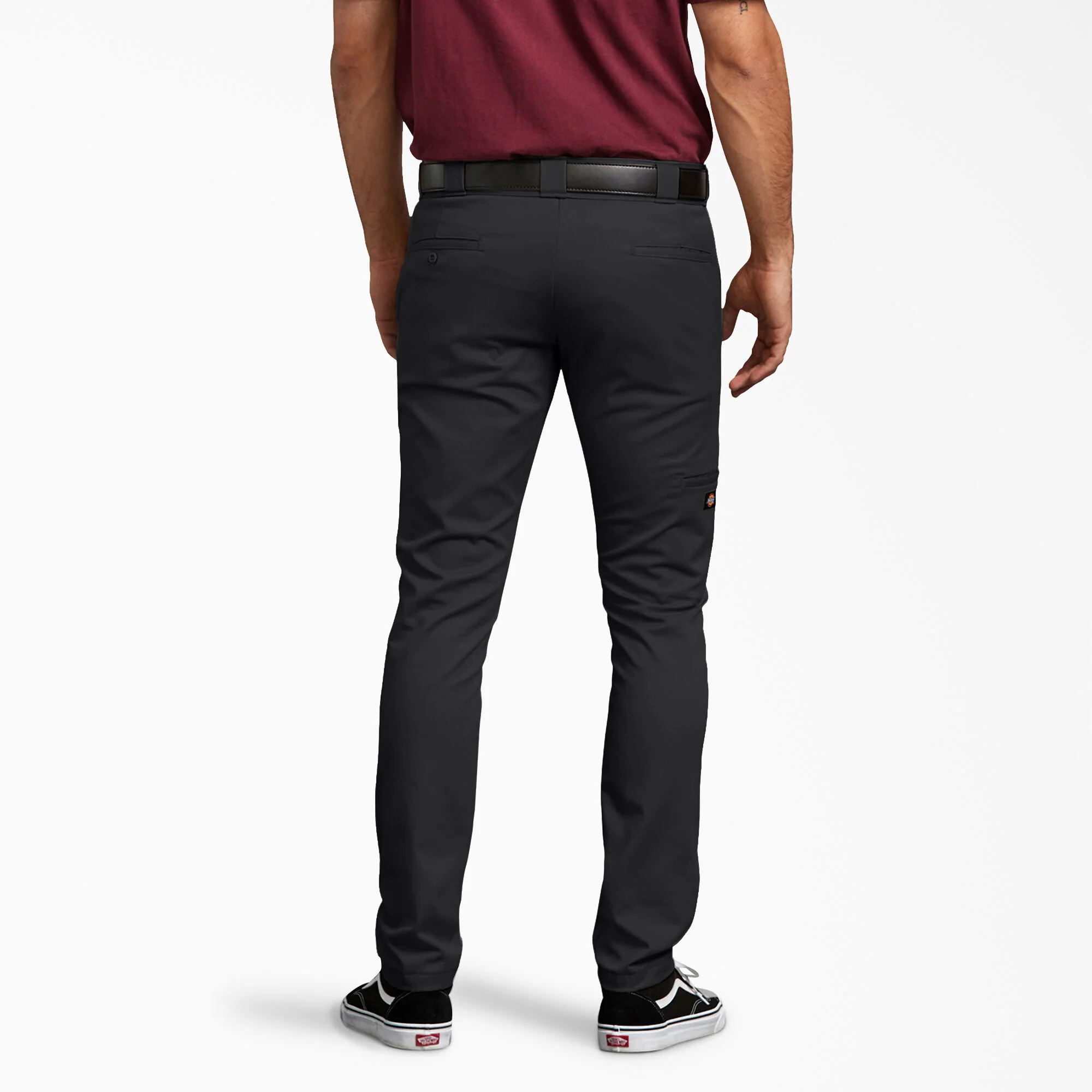 Dickies Skinny Fit Double Knee Work Pants - Black DWP811 - Image 3