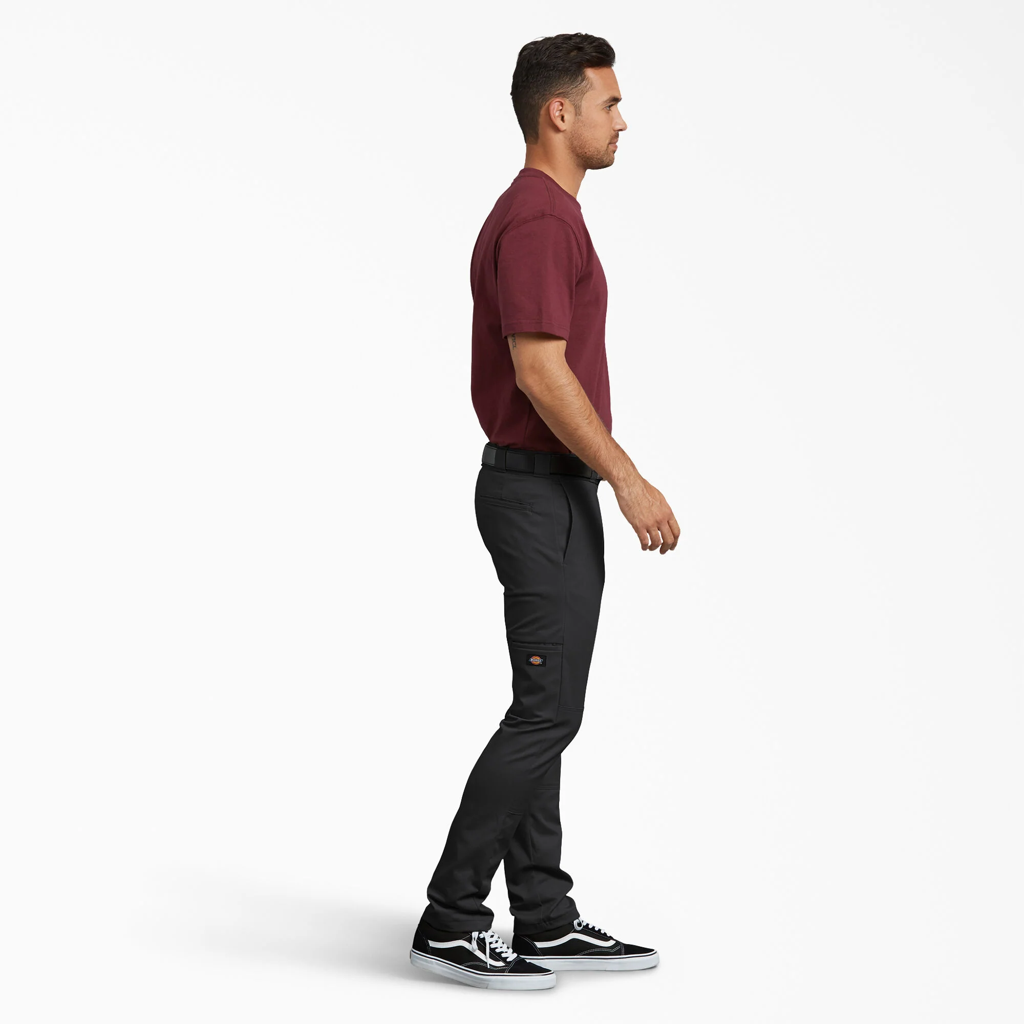 Dickies Skinny Fit Double Knee Work Pants - Black DWP811 - Image 5