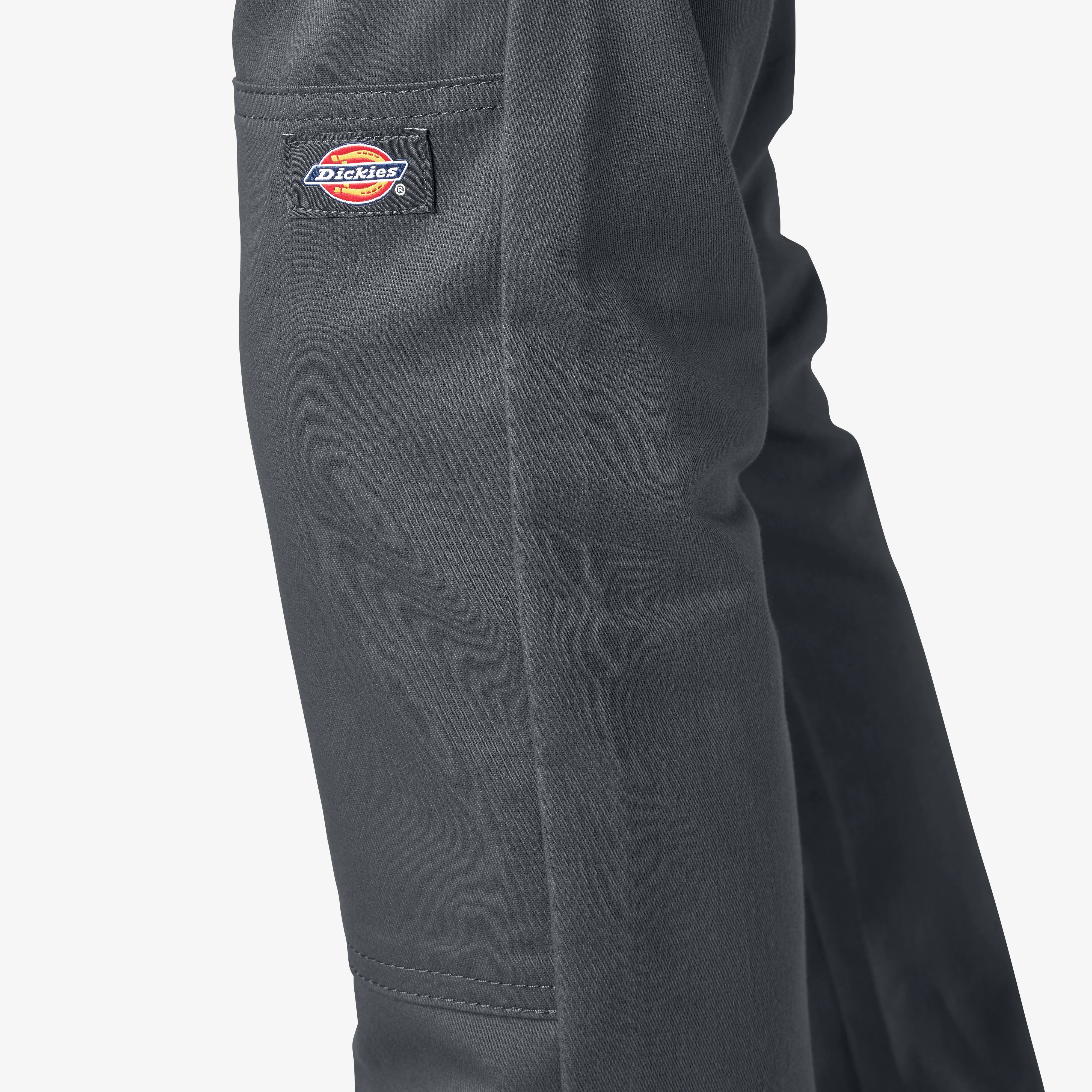 Dickies Skinny Fit Double Knee Work Pants - Charcoal Gray DWP811 - Image 6