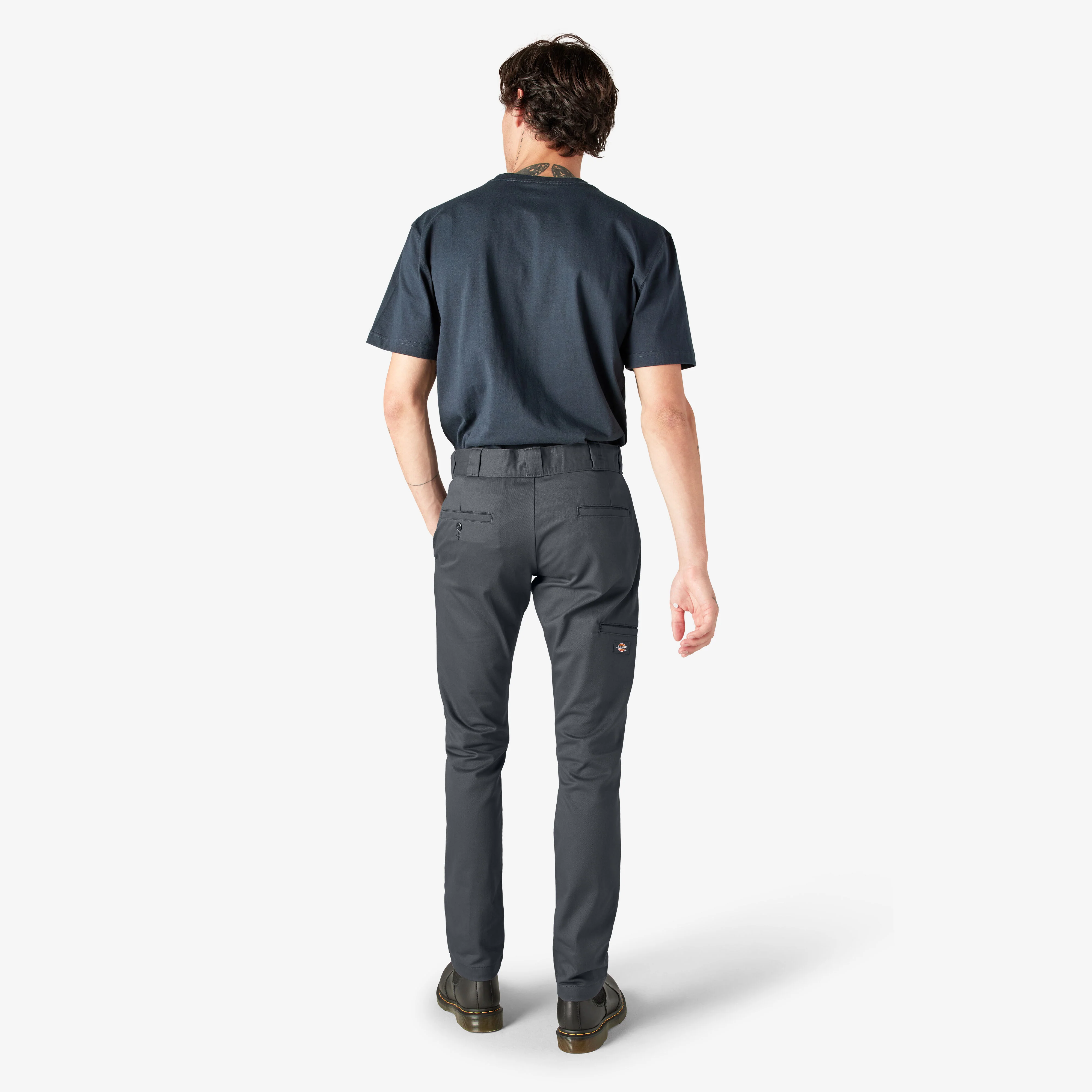 Dickies Skinny Fit Double Knee Work Pants - Charcoal Gray DWP811 - Image 9