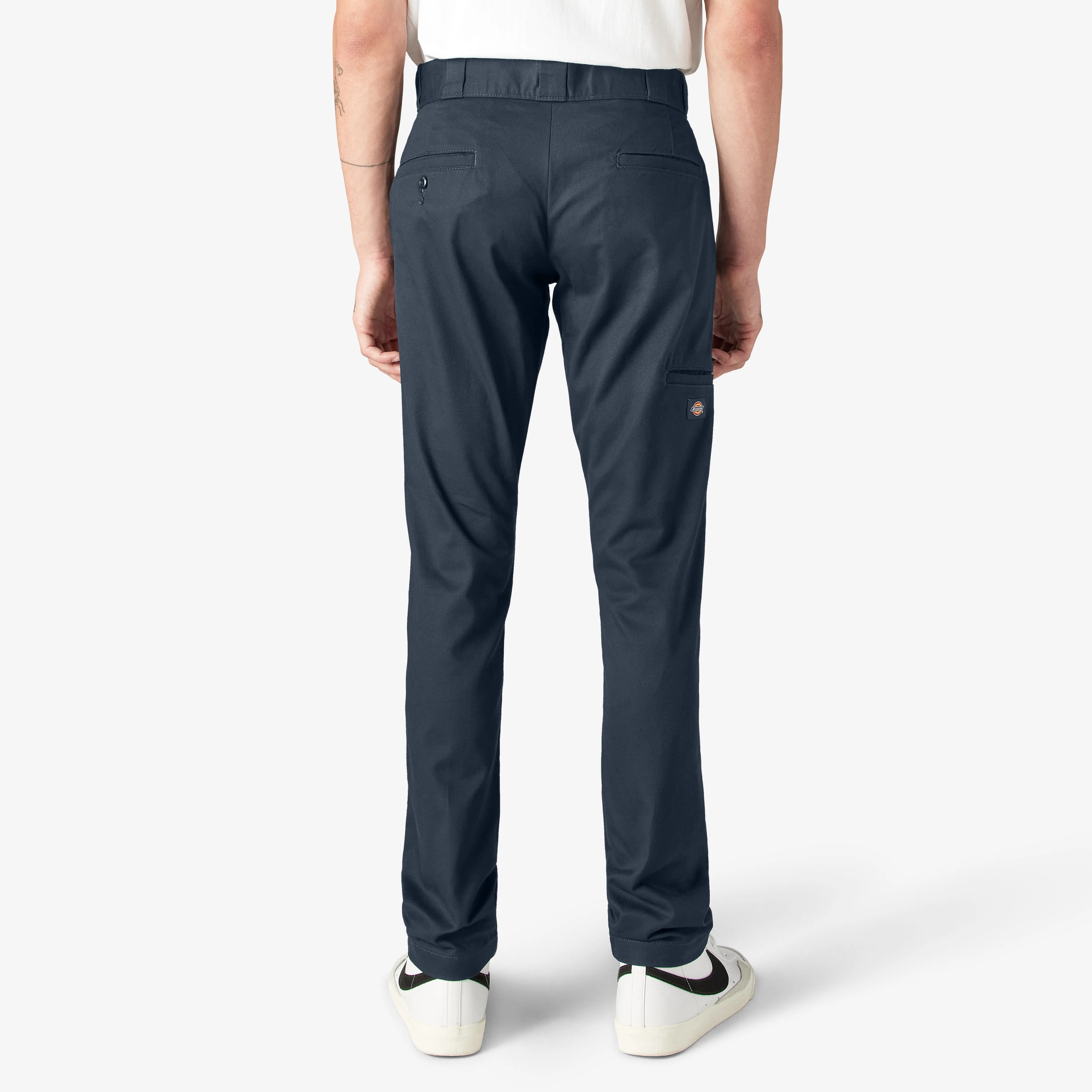 Dickies Skinny Fit Double Knee Work Pants - Dark Navy DWP811 - Image 4