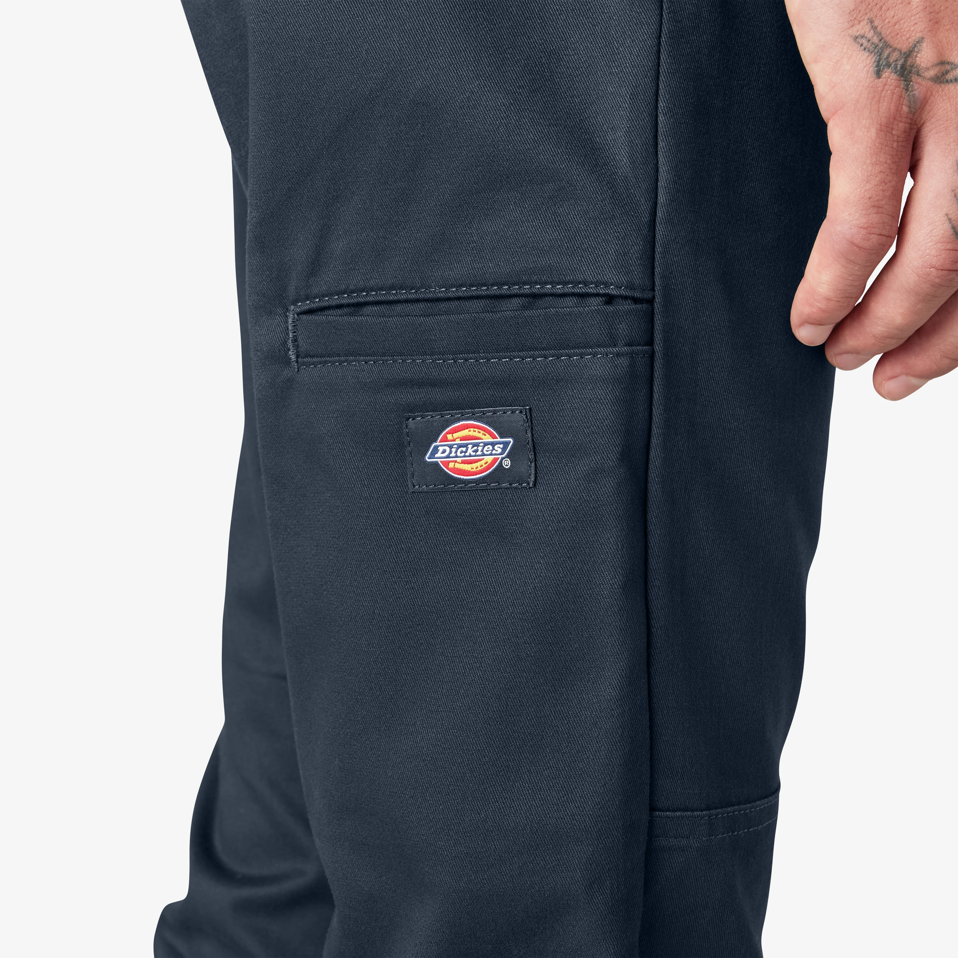 Dickies Skinny Fit Double Knee Work Pants - Dark Navy DWP811 - Image 7