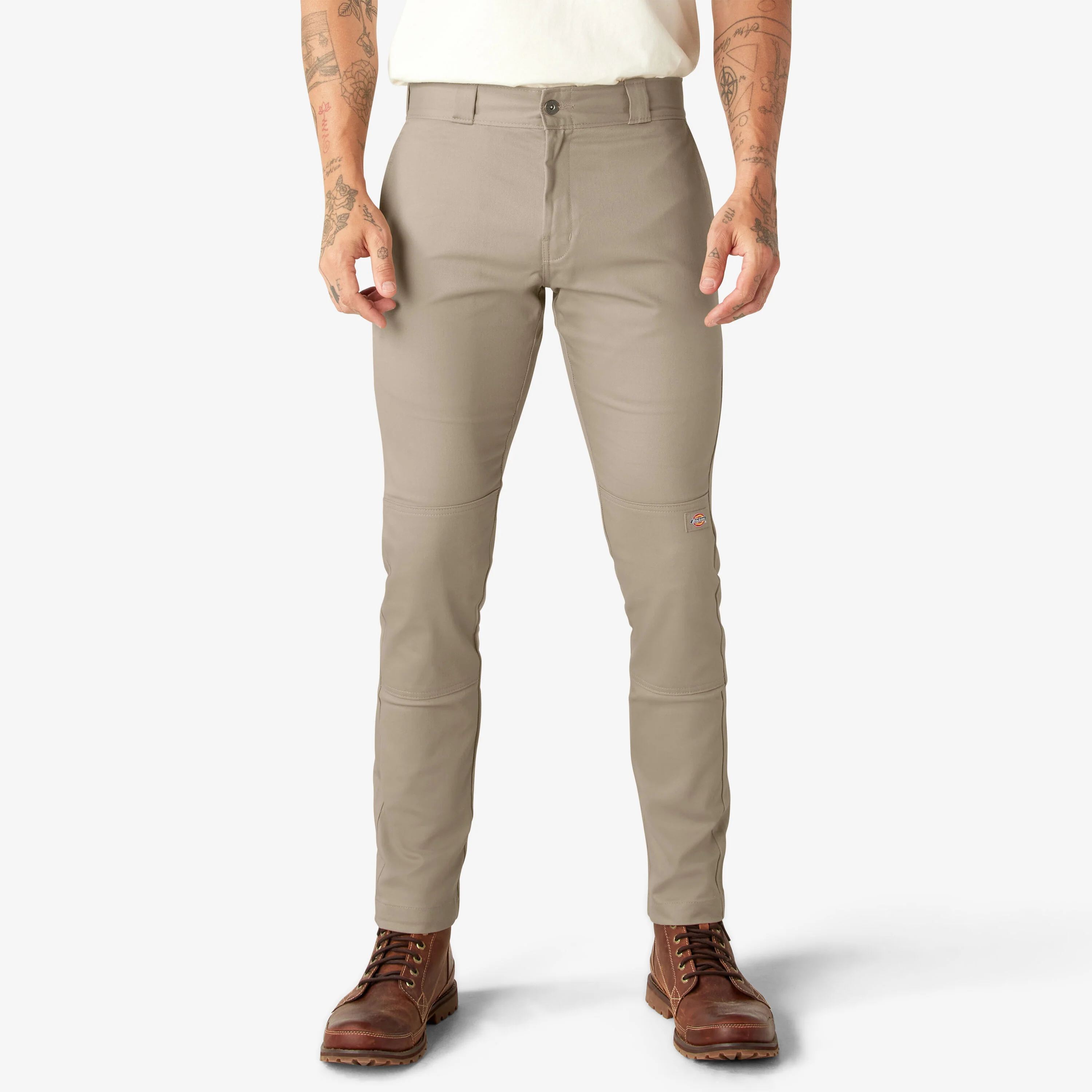 Dickies Skinny Fit Double Knee Work Pants - Desert Sand DWP811