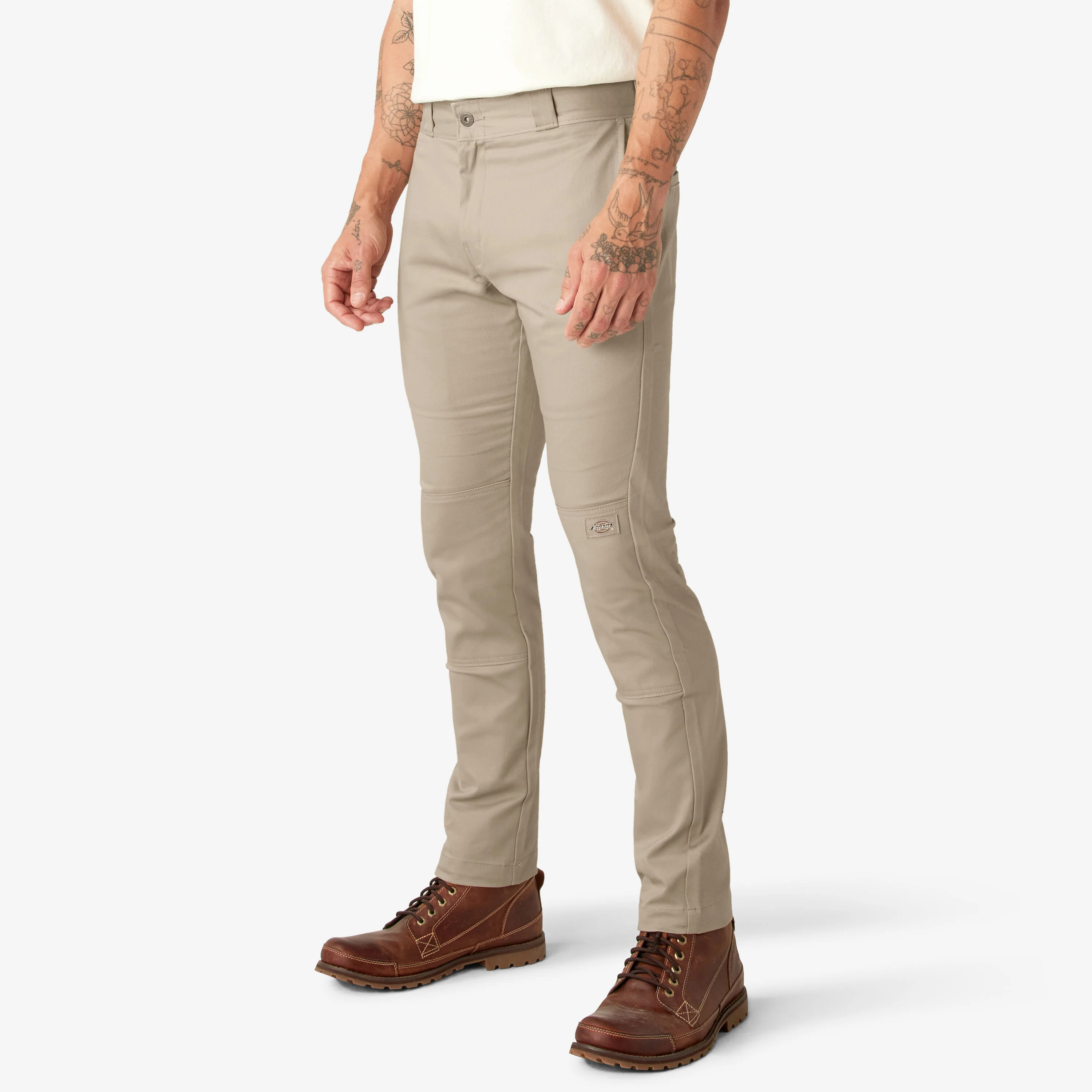 Dickies Skinny Fit Double Knee Work Pants - Desert Sand DWP811 - Image 2