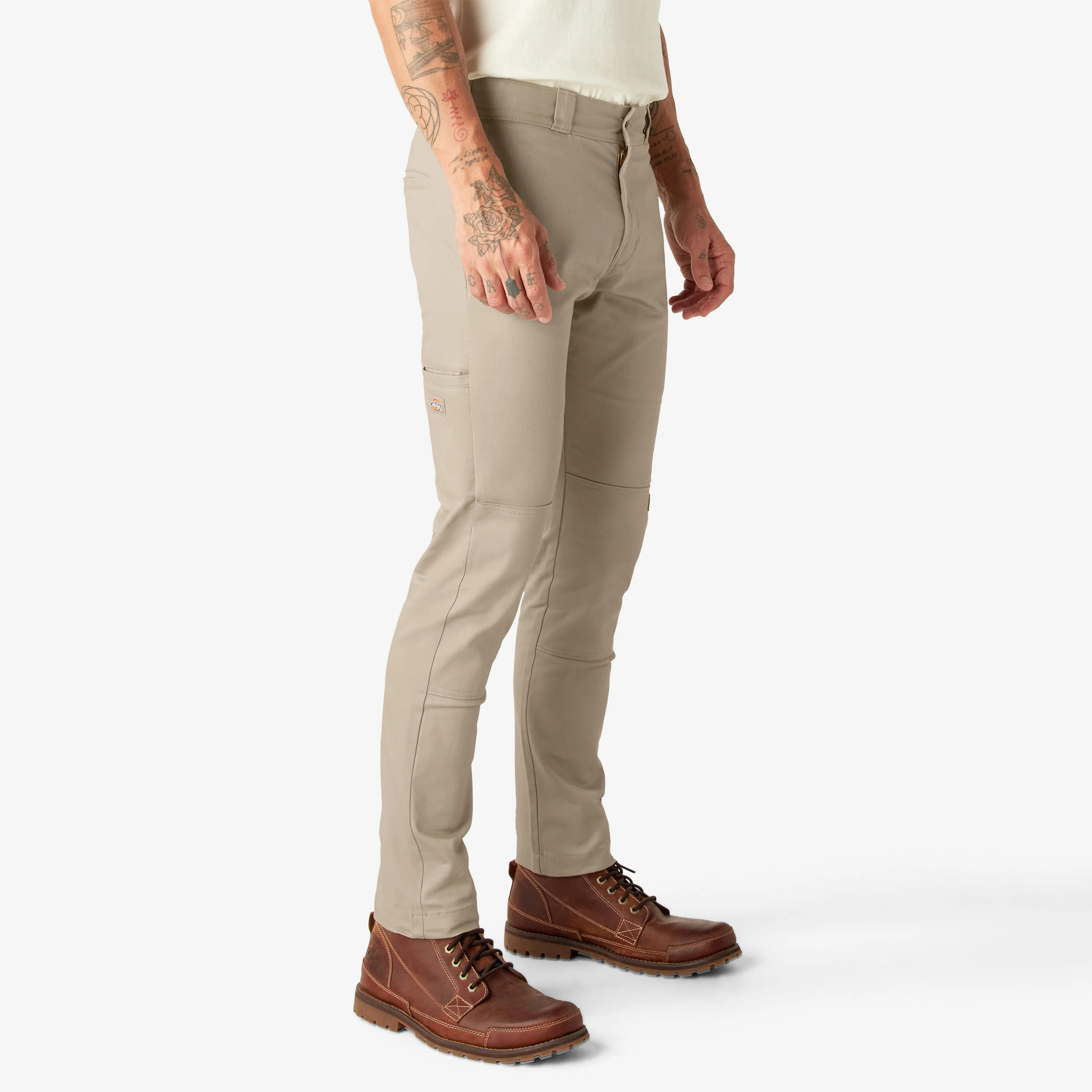 Dickies Skinny Fit Double Knee Work Pants - Desert Sand DWP811 - Image 3