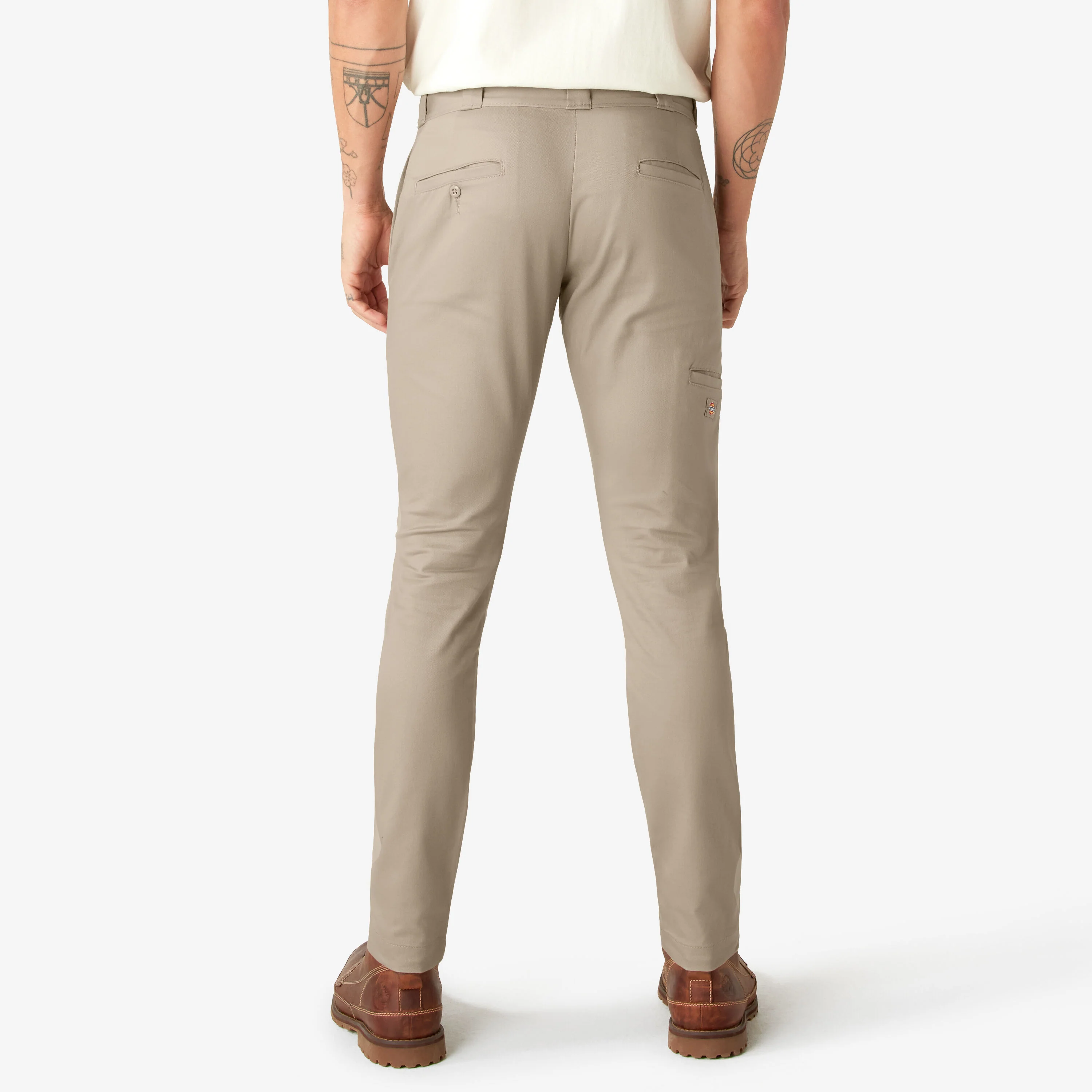 Dickies Skinny Fit Double Knee Work Pants - Desert Sand DWP811 - Image 4