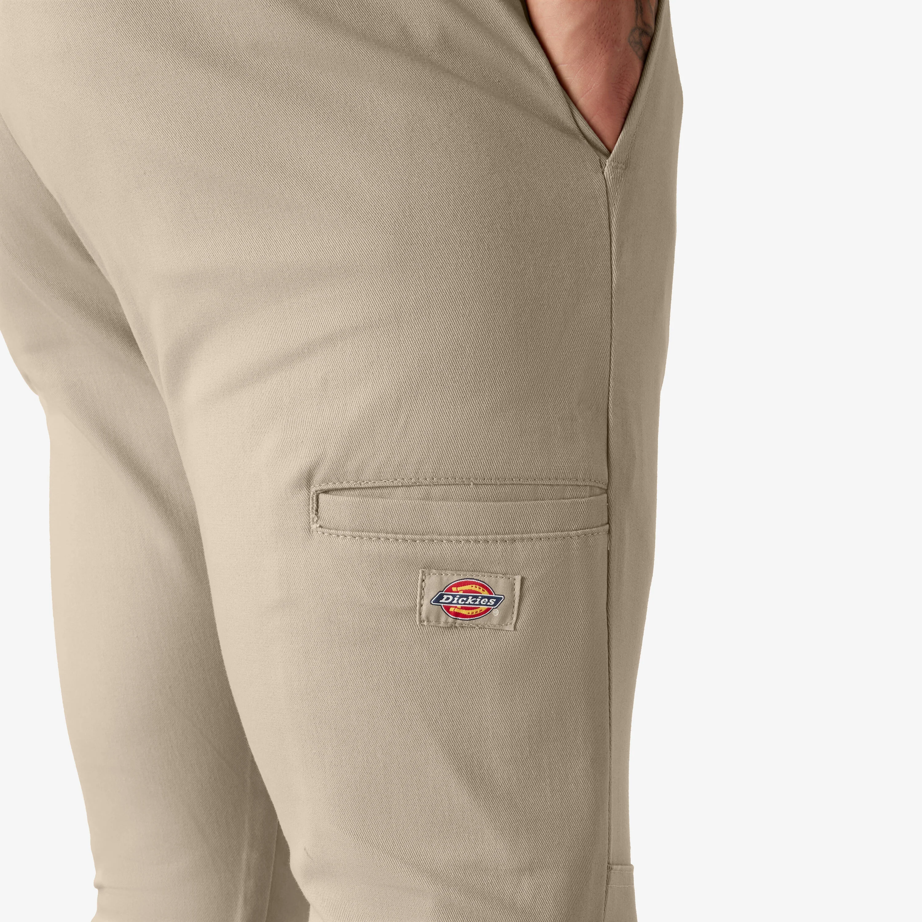 Dickies Skinny Fit Double Knee Work Pants - Desert Sand DWP811 - Image 6