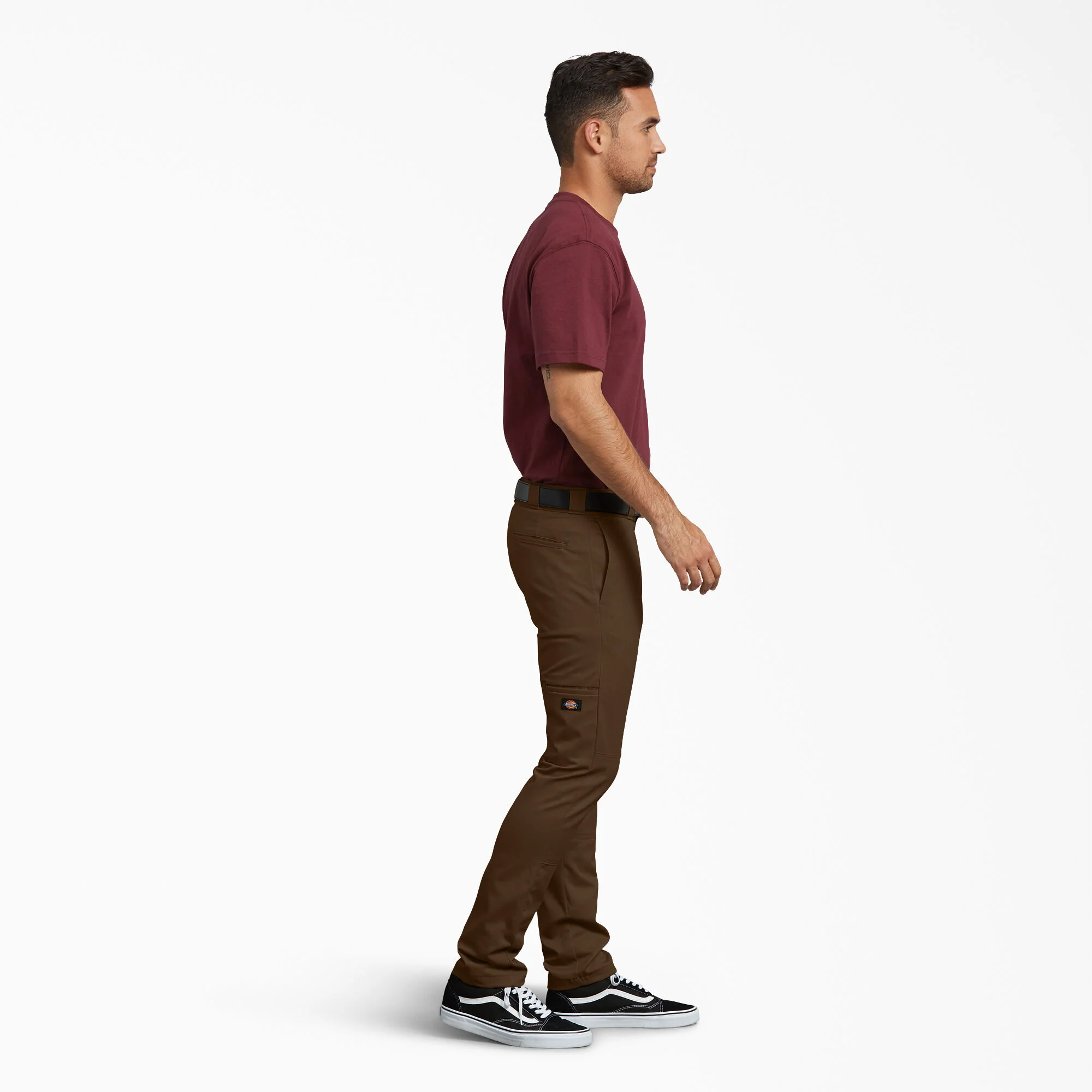 Dickies Skinny Fit Double Knee Work Pants - Timber Brown DWP811 - Image 5