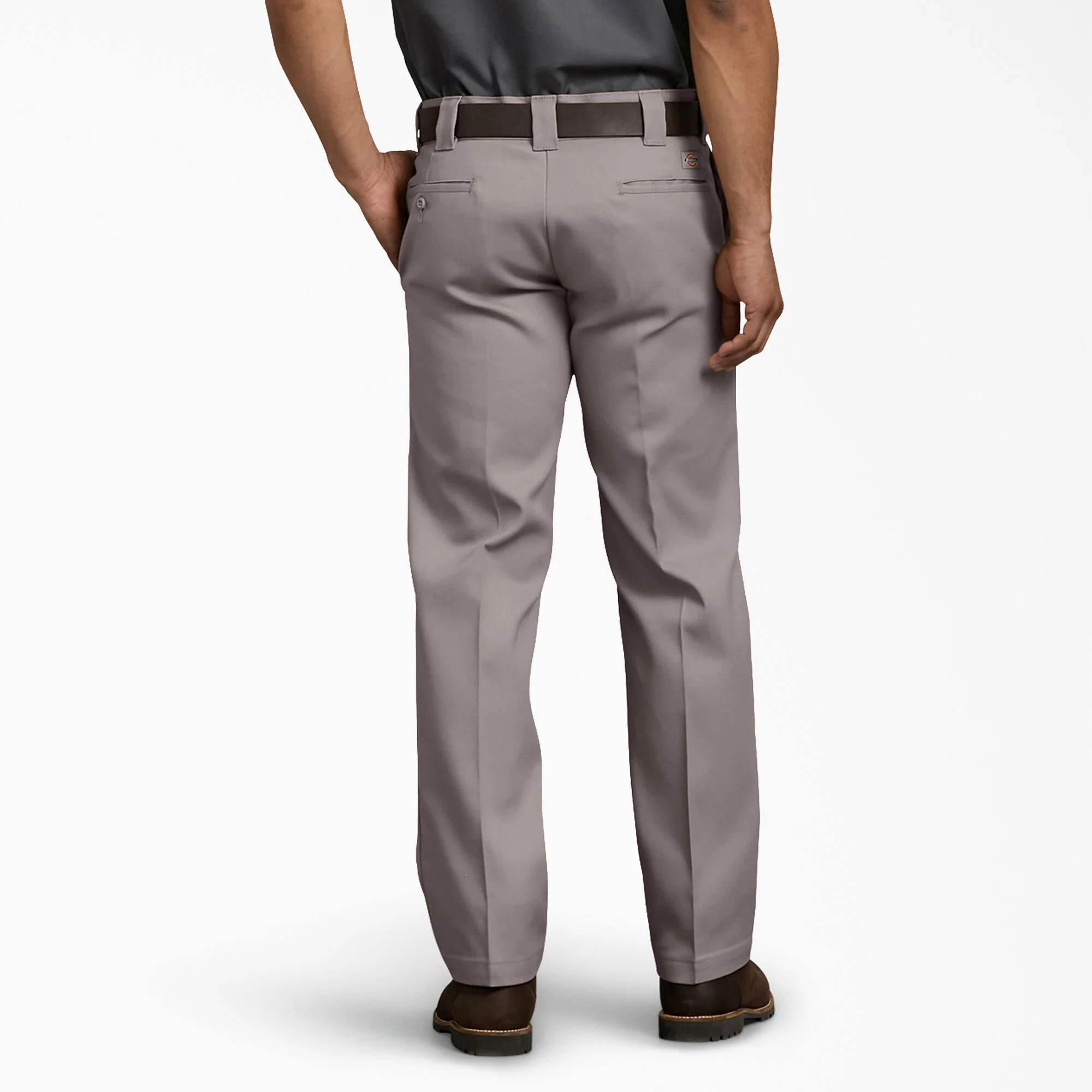 Dickies Slim Fit Straight Leg Work Pants, Silver (873F) - Image 2