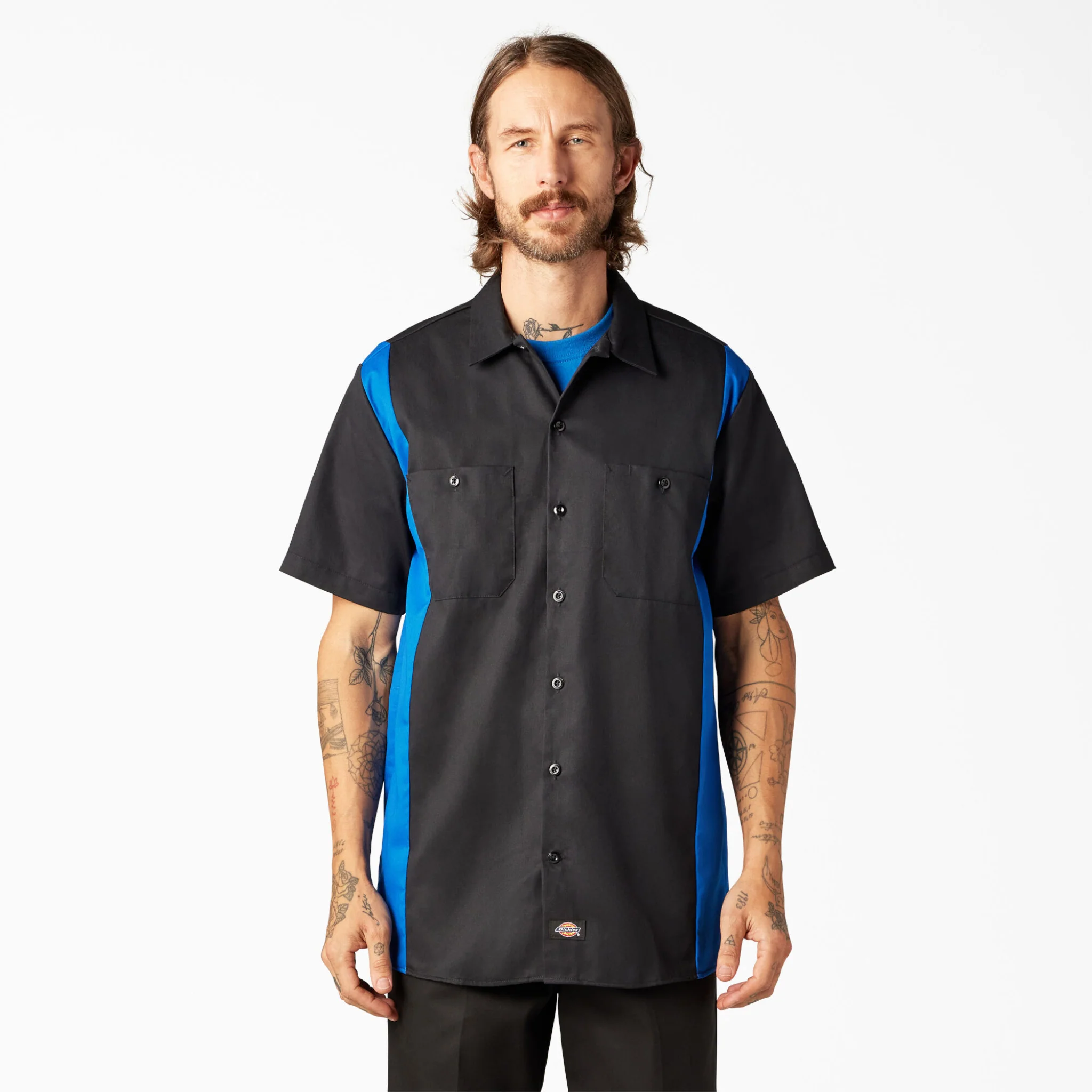 Dickies Two-Tone Short Sleeve Work Shirt (WS508) - Image 7