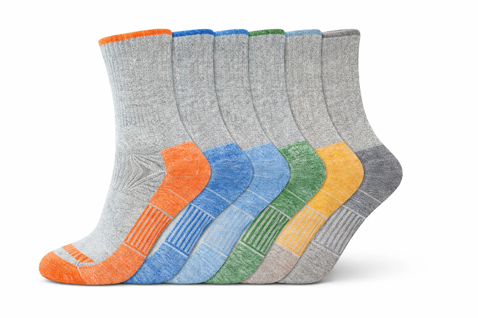 Dickies Women's 6 Packs Dri-Tech Mid Crew Socks, Sizes 6-9 ( I611036 ) - Image 5