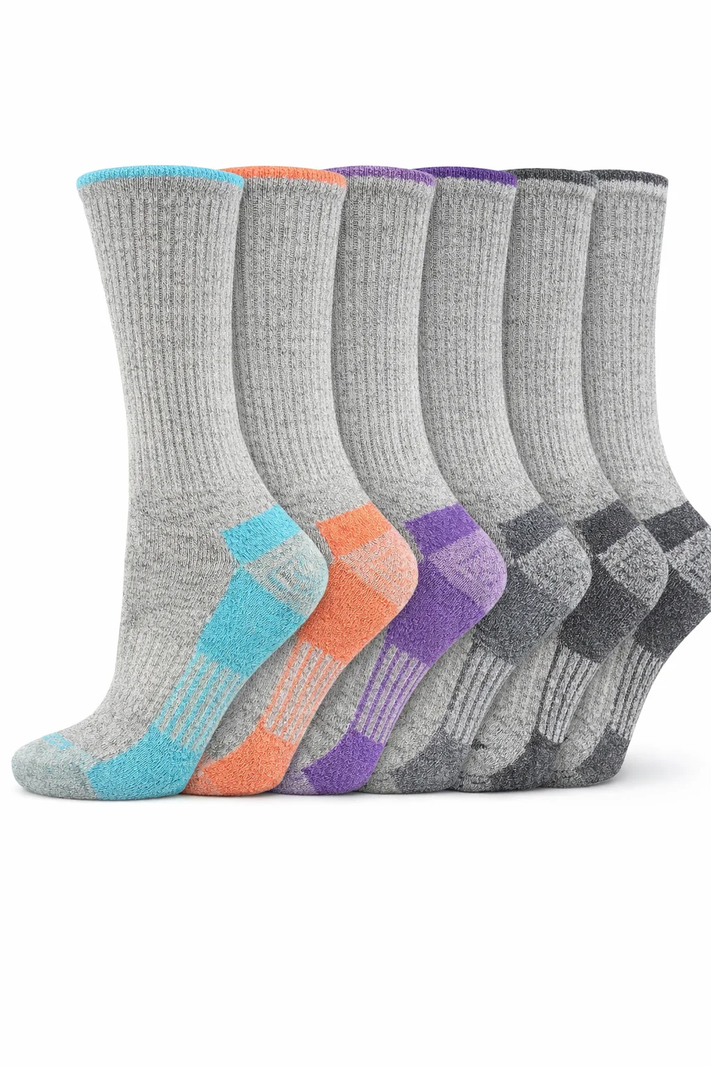Dickies Women's 6 Packs Dri-Tech Moisture Control Crew Socks, Sizes 6-9 - ( I61002 ) - Image 6