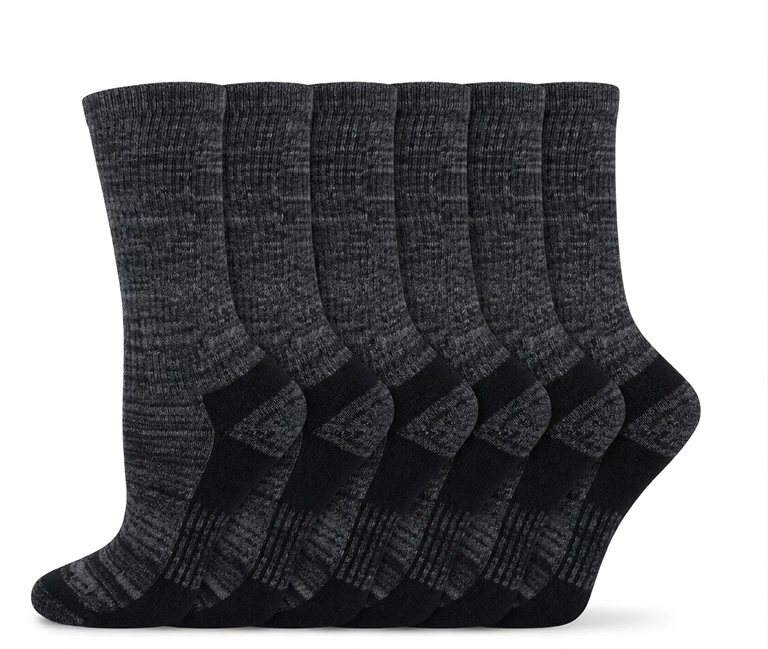 Dickies Women's 6 Packs Dri-Tech Moisture Control Free Run Crew Socks, Sizes 6-9 ( 61004 ) - Image 4