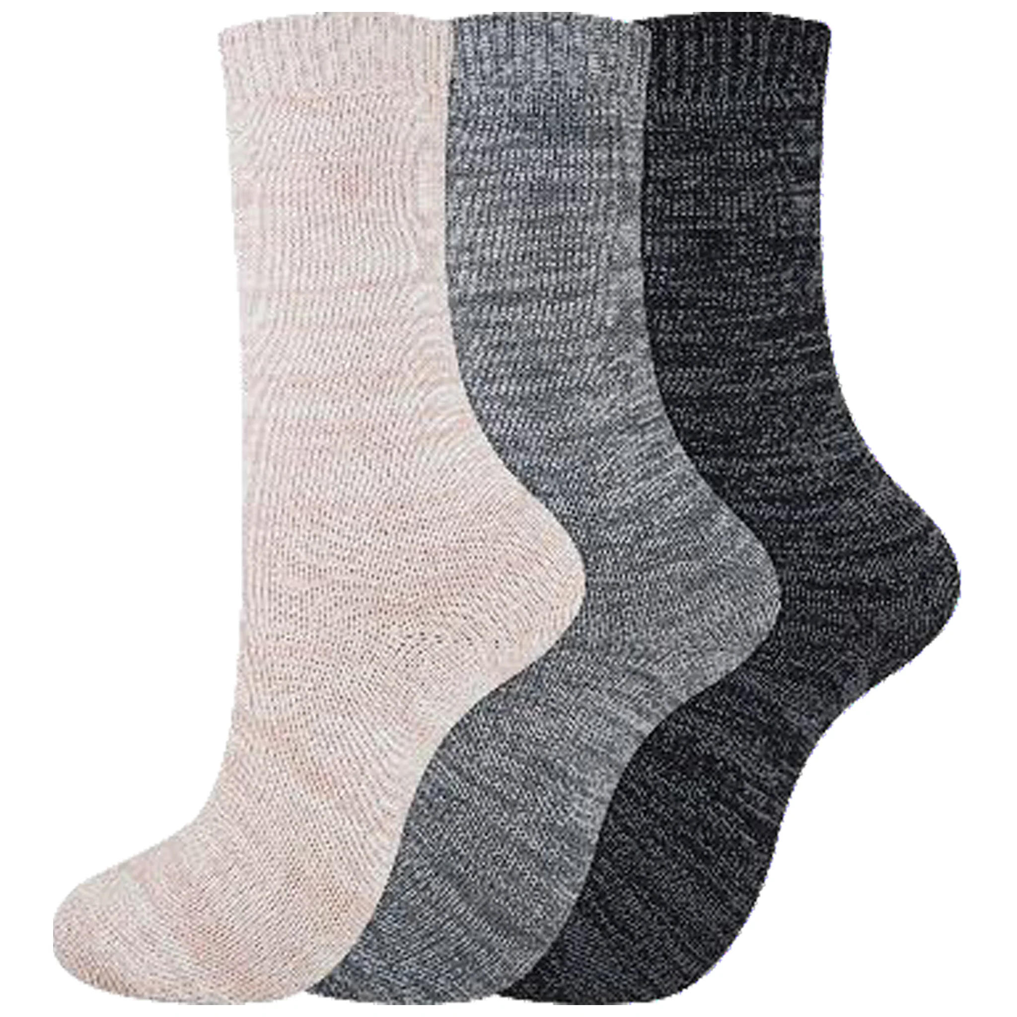 Dickies Women's 3 Packs Soft Marl Random Feed Crew Socks, Sizes 6-9 ( I311011 )