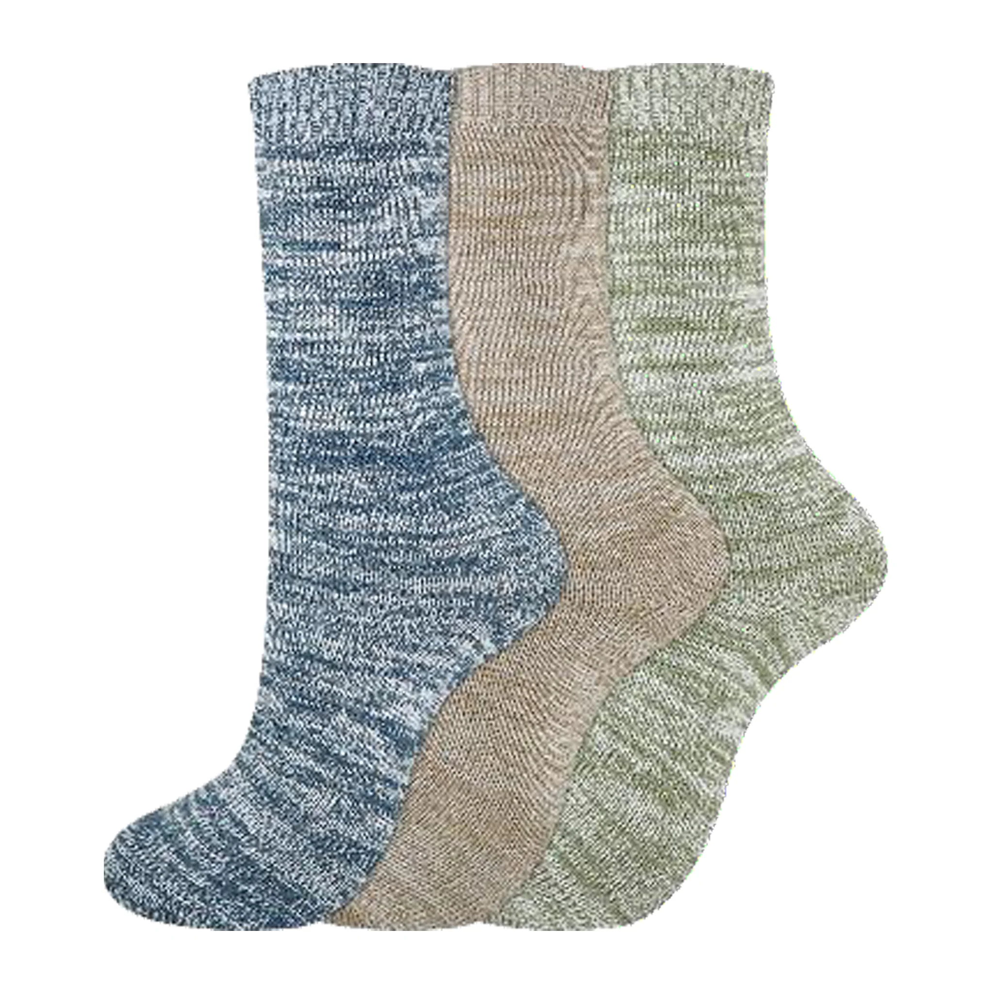 Dickies Women's 3 Packs Soft Marl Random Feed Crew Socks, Sizes 6-9 ( I311011 ) - Image 2