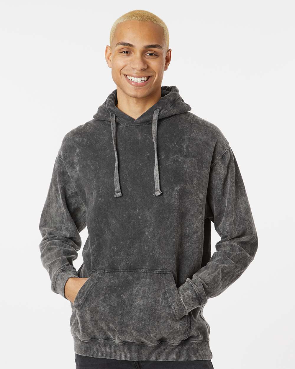 Dyenomite Premium Fleece Mineral Wash Hooded Sweatshirt - Image 4