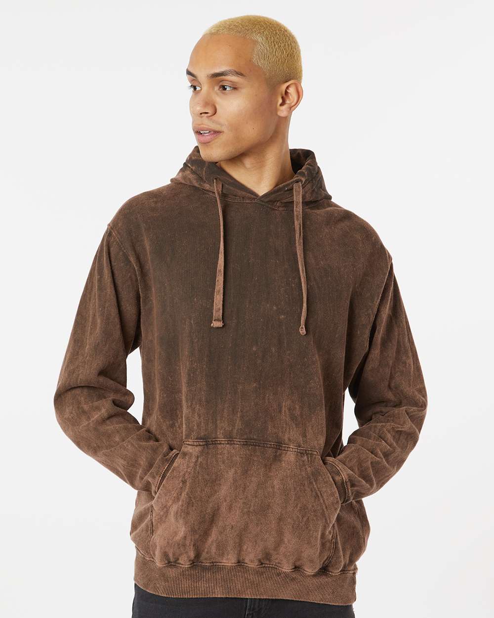 Dyenomite Premium Fleece Mineral Wash Hooded Sweatshirt - Image 5