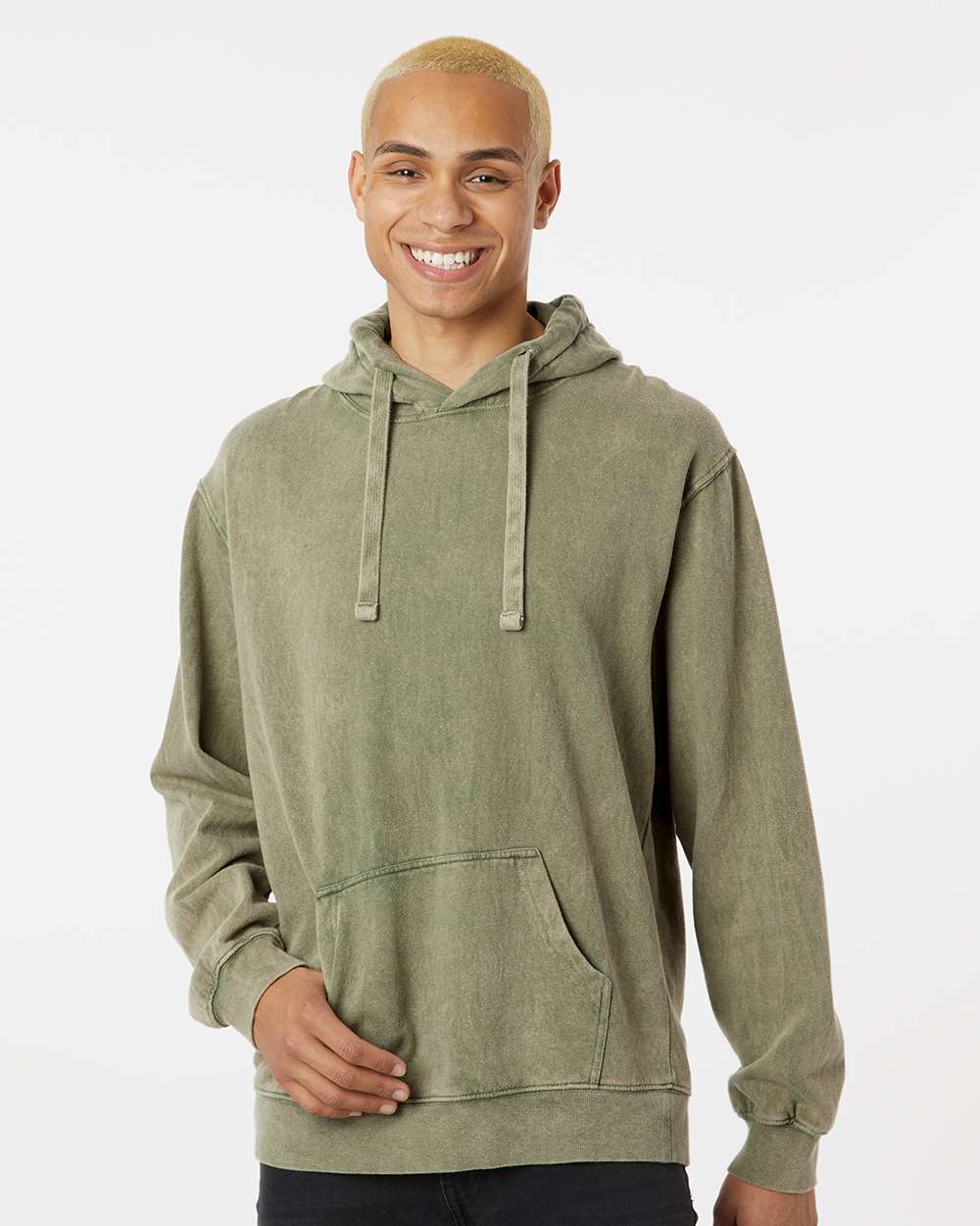 Dyenomite Premium Fleece Mineral Wash Hooded Sweatshirt - Image 6