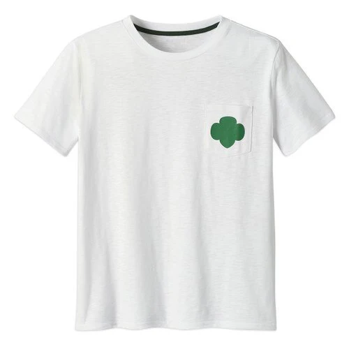 Girl Scout Adult White Pocket T-Shirt