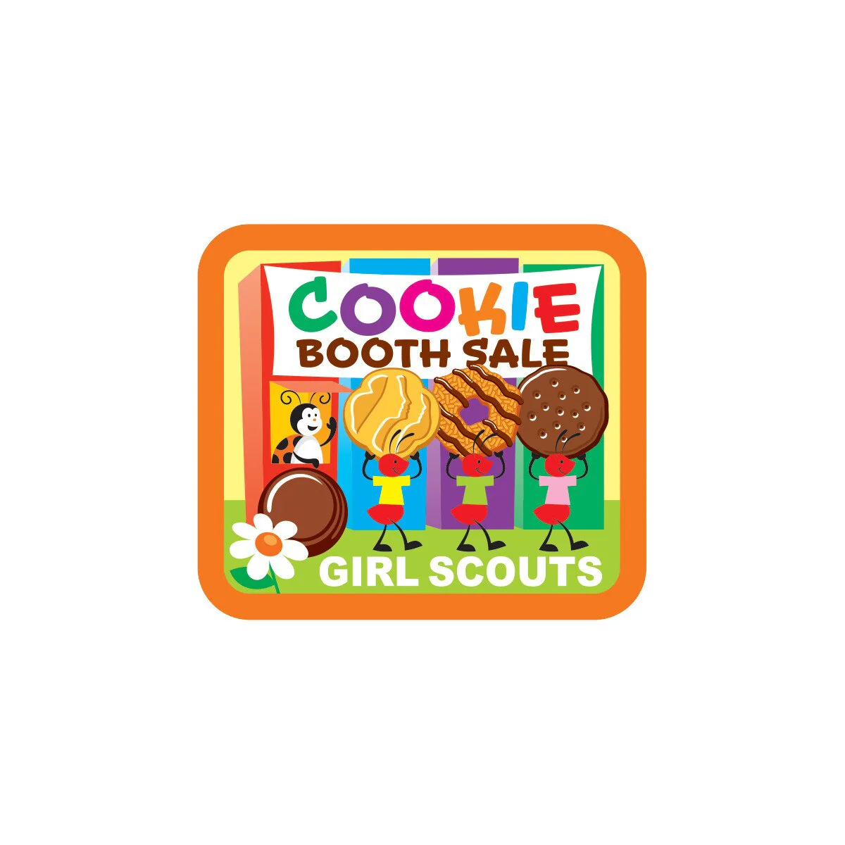 Girl Scout Cookie Booth Sale And Friends Sew-On Patch