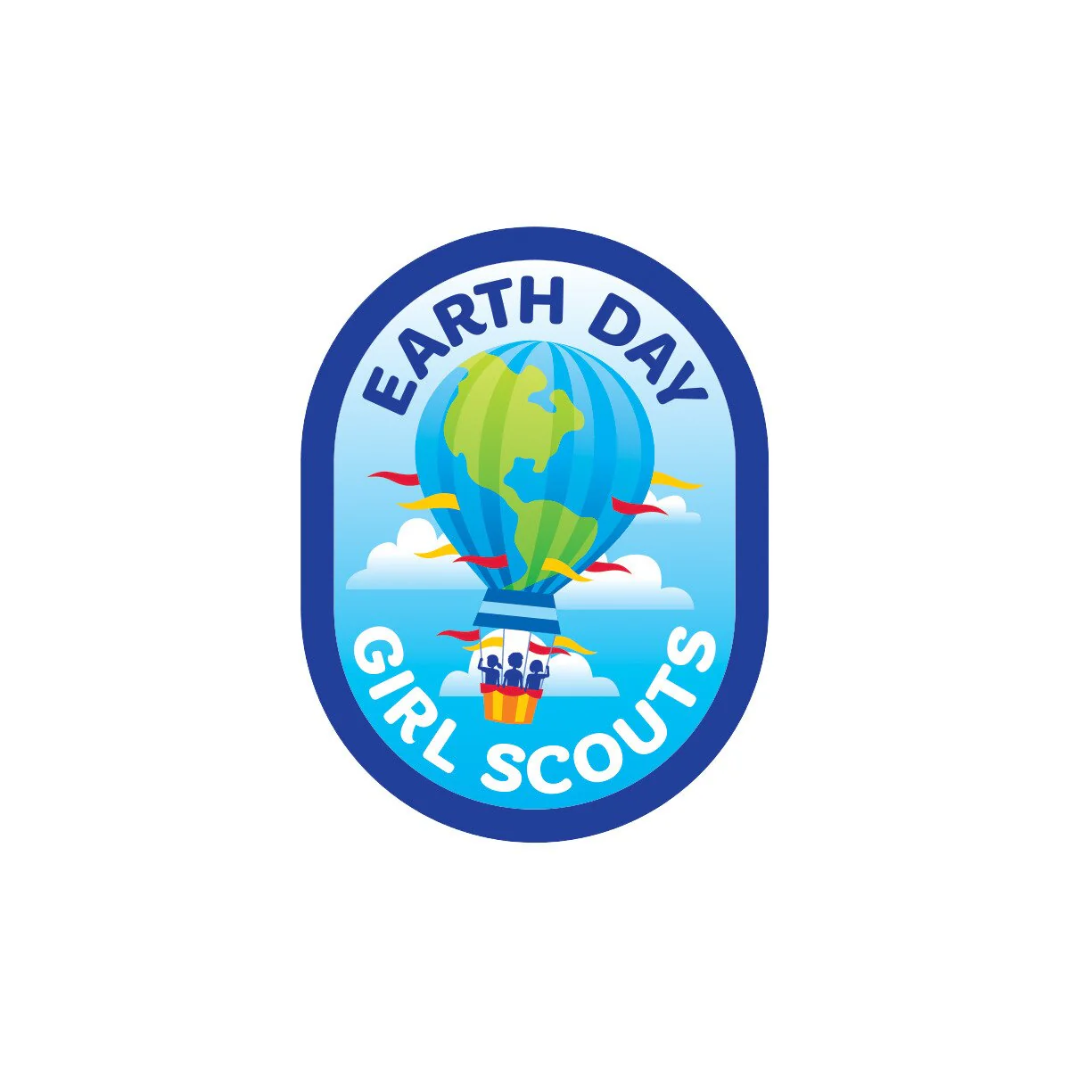 Girl Scouts Earth Day Hot Air Balloon Sew-On Patch