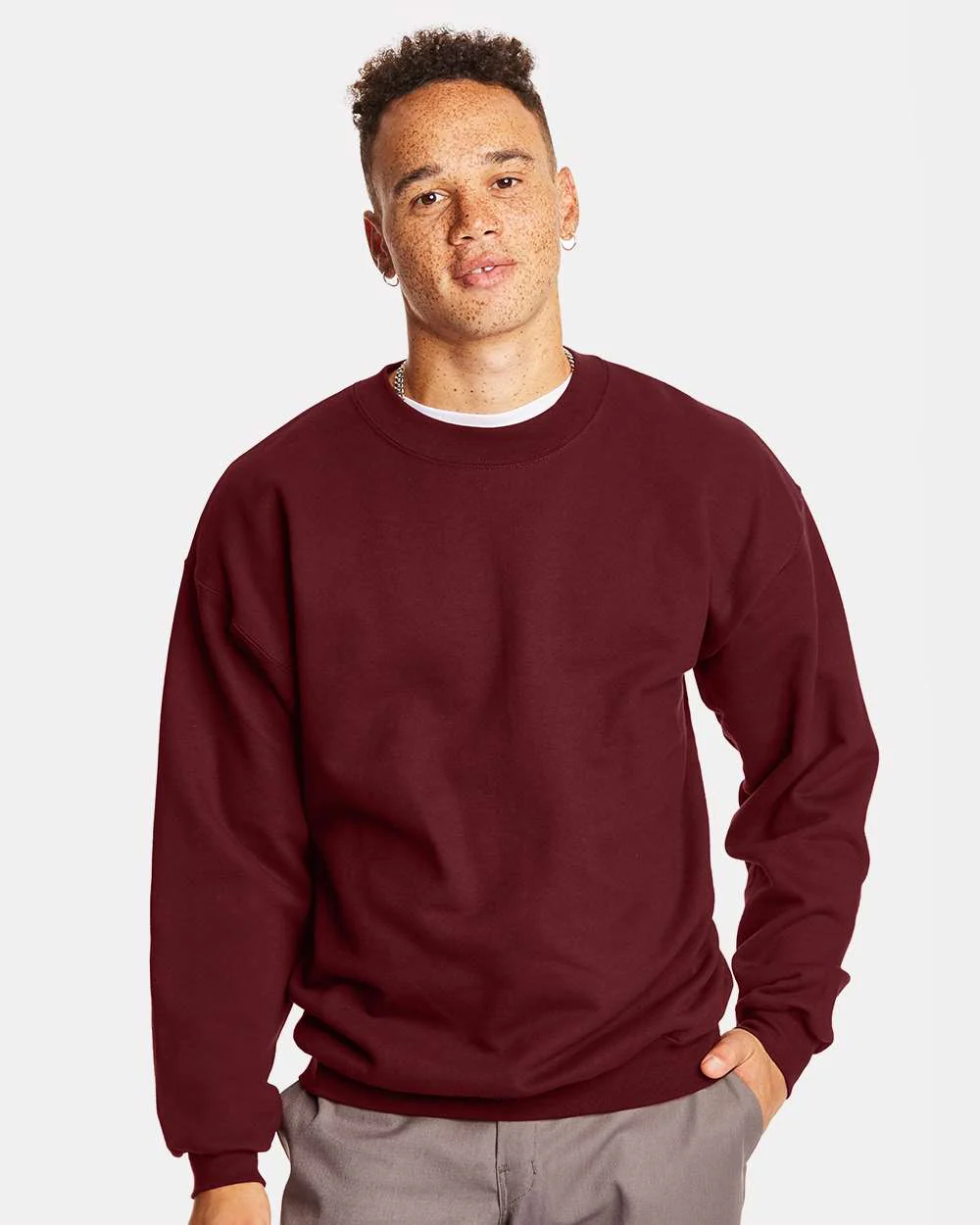 Hanes Ultimate Cotton® Crewneck Sweatshirt - Image 2