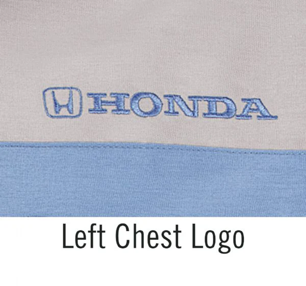 Honda® Long Sleeve Technician Shirt - Navy/Lt. Grey/Honda Blue - SY14HD - Image 4