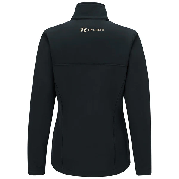 Hyundai® Women's Deluxe Soft Shell Jacket - Black - Black - 5476BK - Image 3