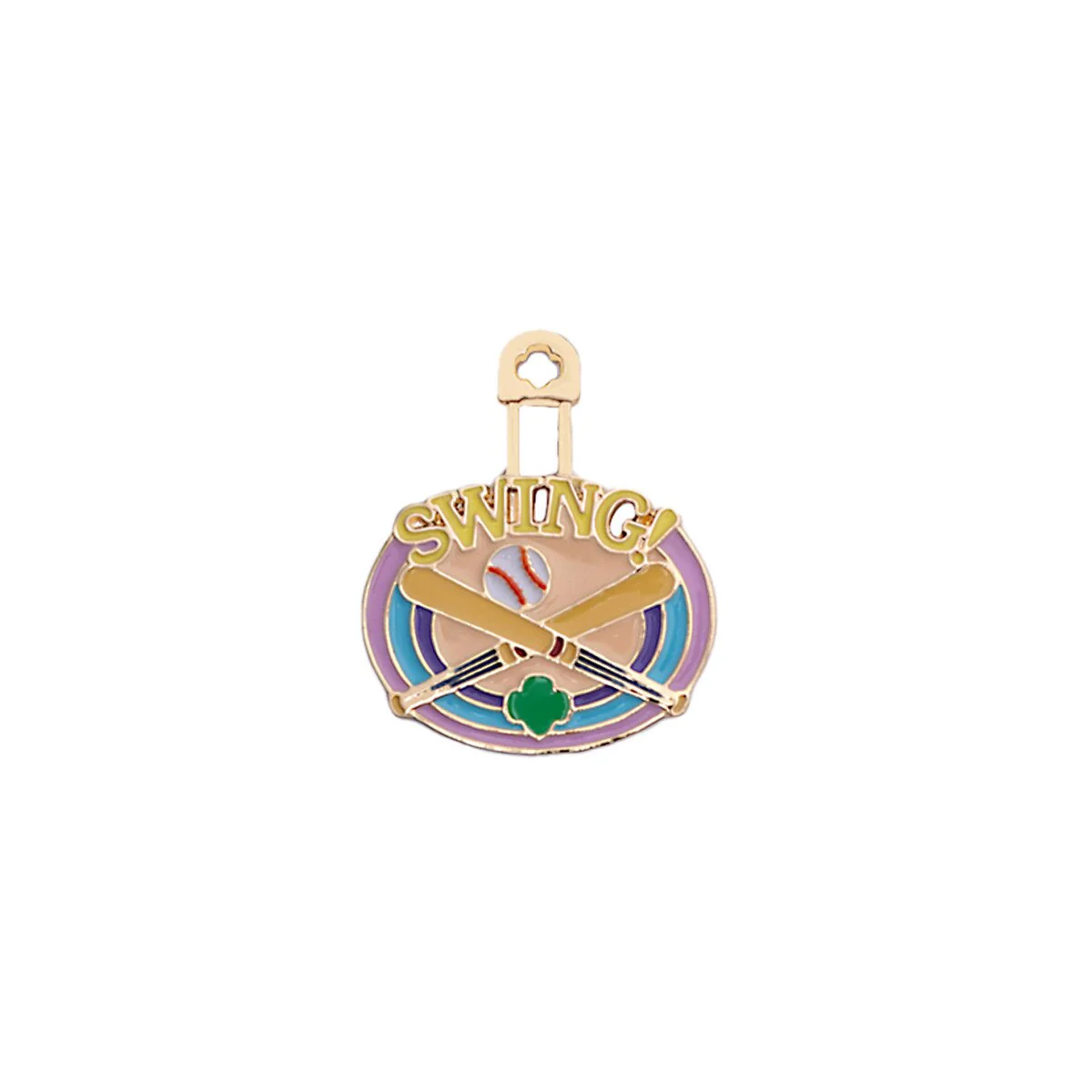 I AM Baseball Swing Personal Pin