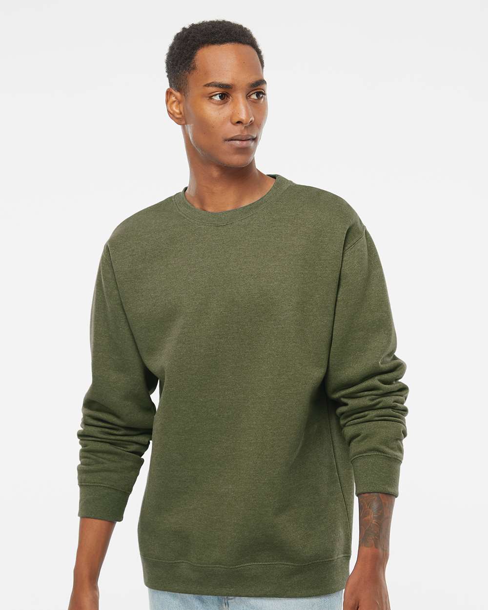Independent Trading Co. Midweight Crewneck Sweatshirt - Image 4