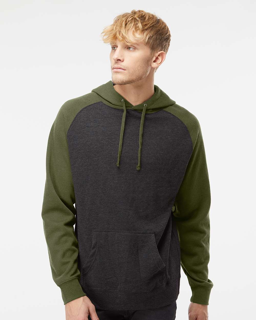 Independent Trading Co. Raglan Hooded Sweatshirt