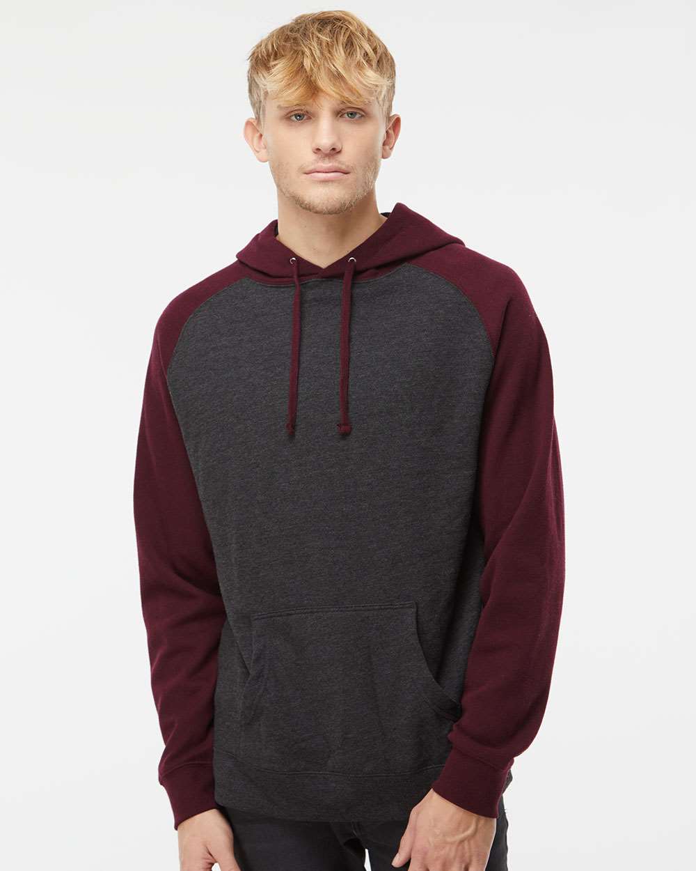 Independent Trading Co. Raglan Hooded Sweatshirt - Image 3
