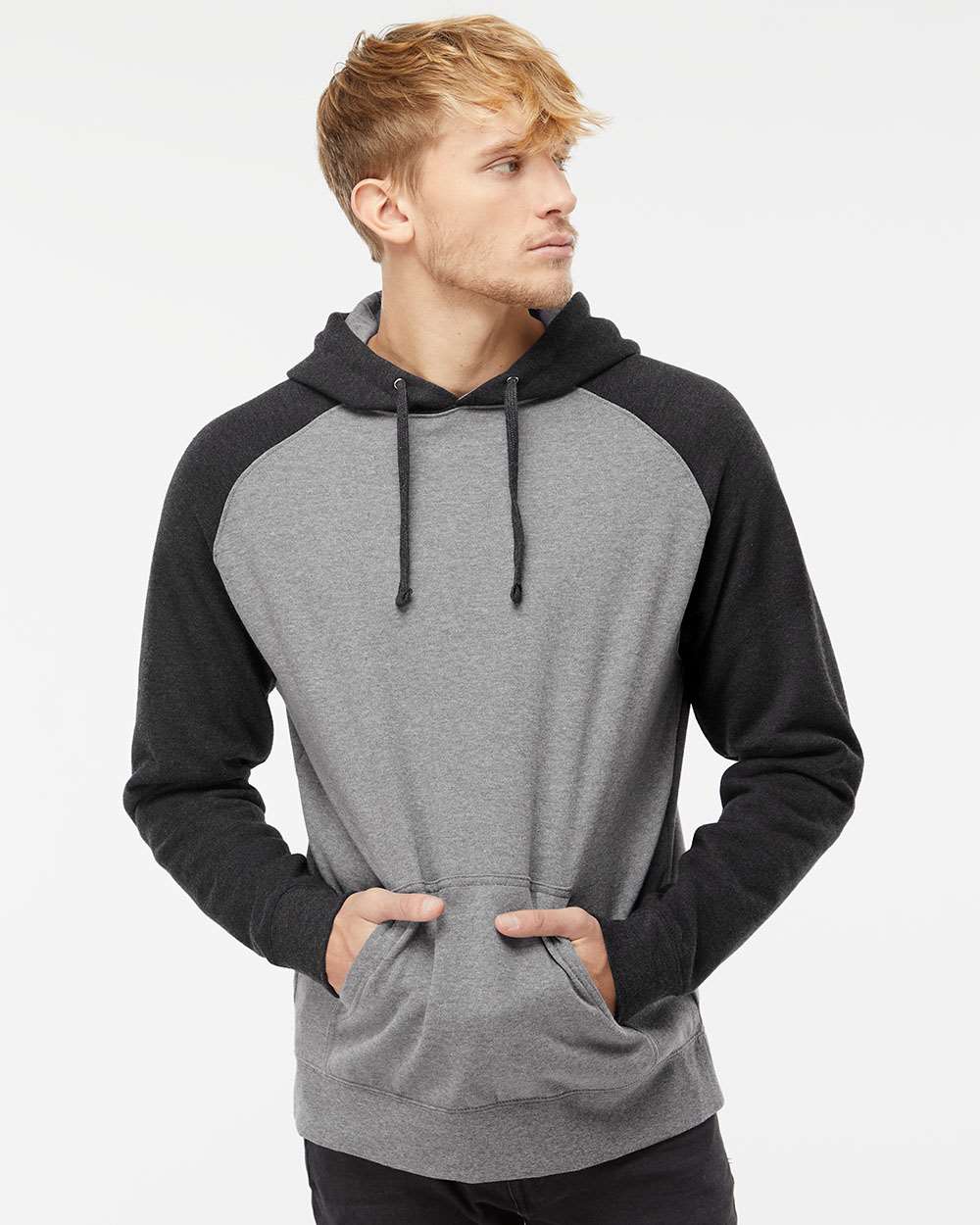 Independent Trading Co. Raglan Hooded Sweatshirt - Image 7