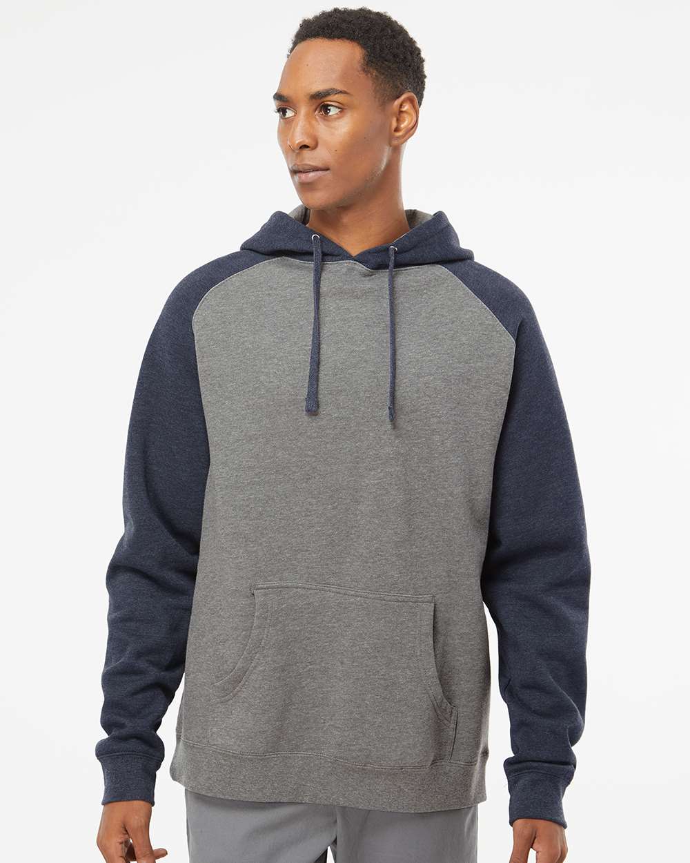 Independent Trading Co. Raglan Hooded Sweatshirt - Image 8