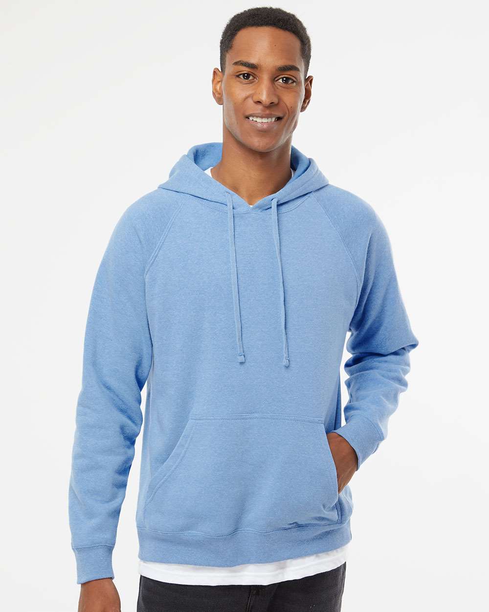 Independent Trading Co. Special Blend Raglan Hooded Sweatshirt - Image 11