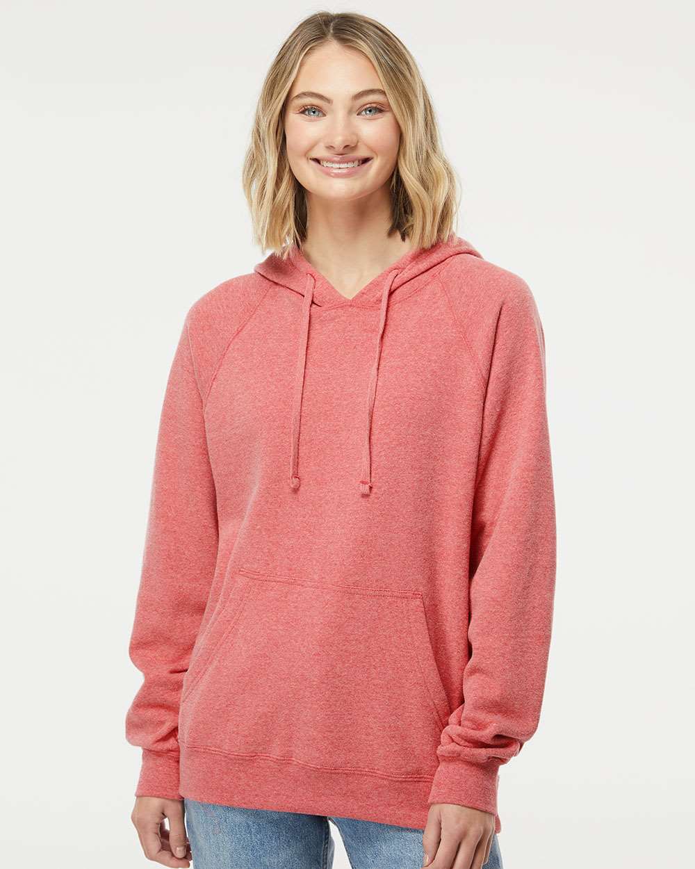 Independent Trading Co. Special Blend Raglan Hooded Sweatshirt - Image 12