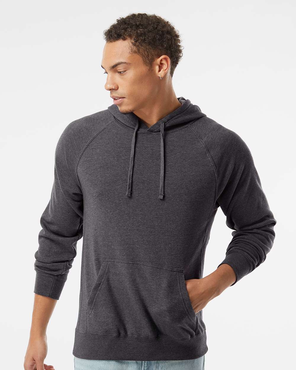 Independent Trading Co. Special Blend Raglan Hooded Sweatshirt - Image 2