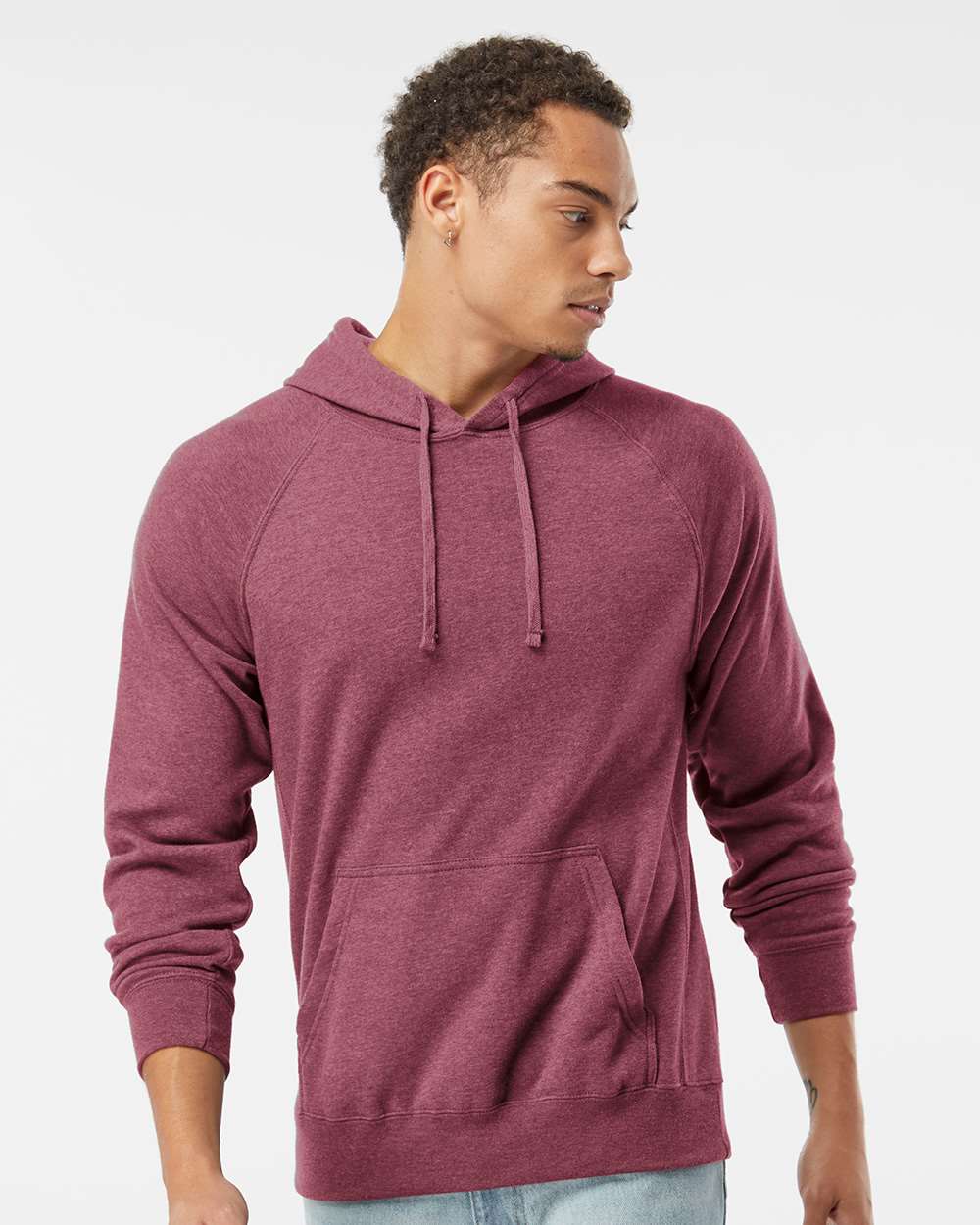 Independent Trading Co. Special Blend Raglan Hooded Sweatshirt - Image 4