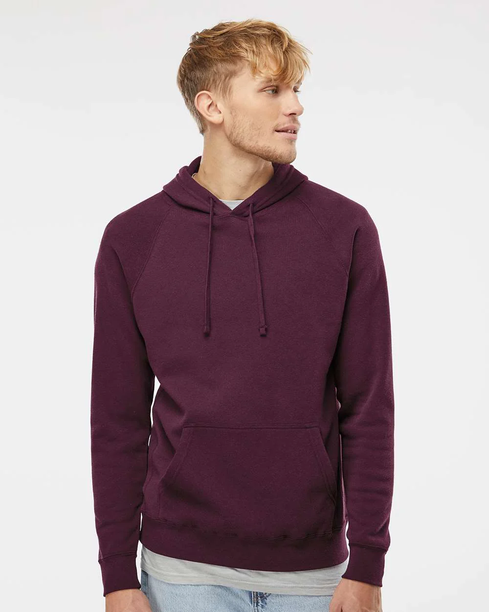 Independent Trading Co. Special Blend Raglan Hooded Sweatshirt - Image 5