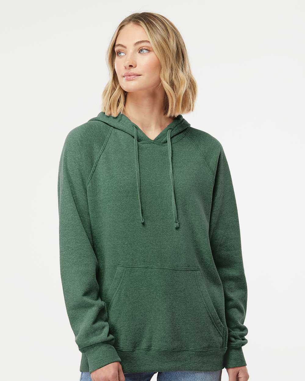 Independent Trading Co. Special Blend Raglan Hooded Sweatshirt - Image 7